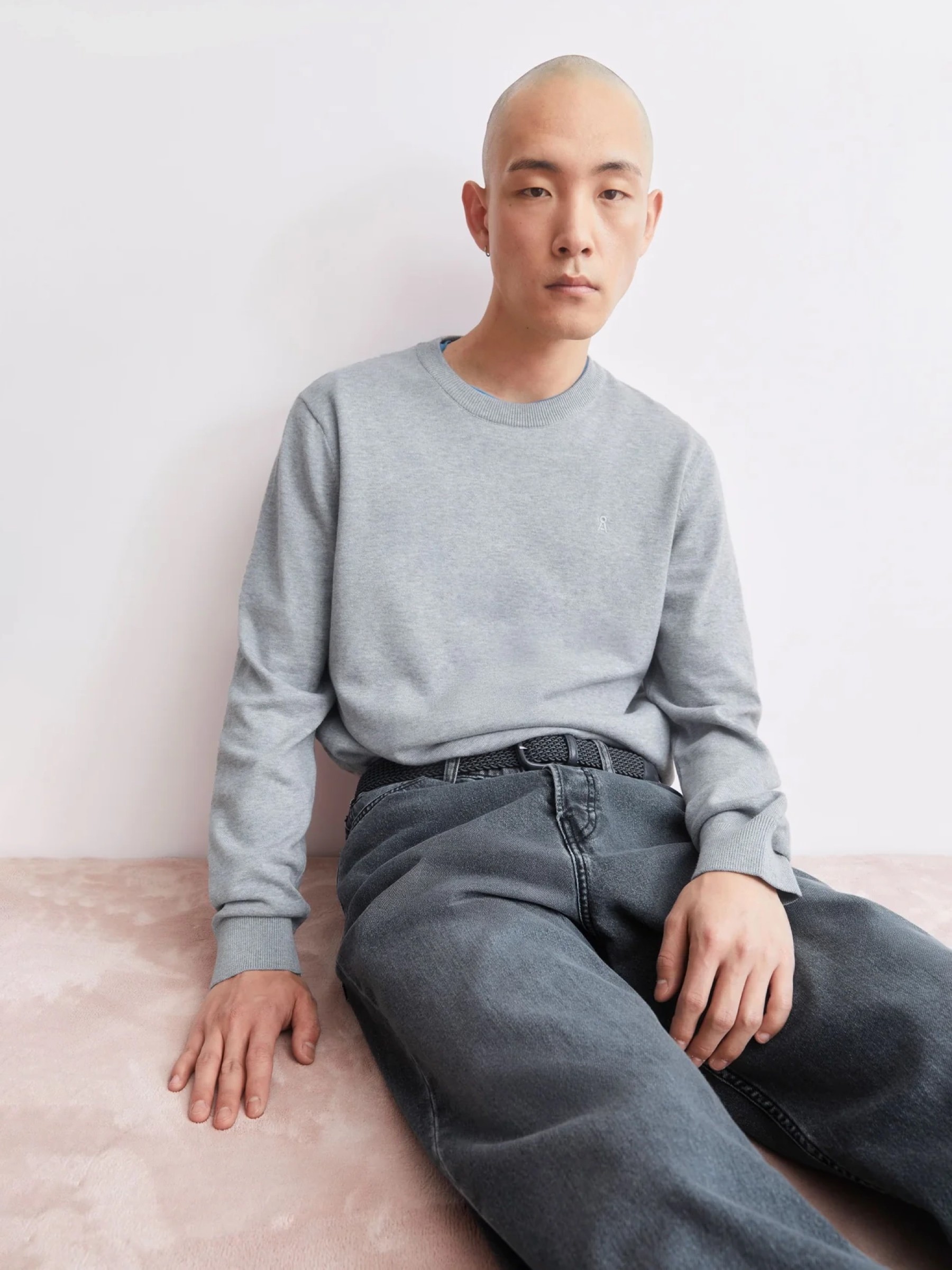 Pullover Loukaa Knit Sweater silver melange Armedangels