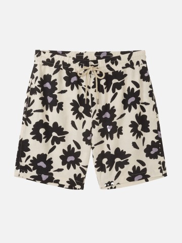 Kurze Hose Shorts Curry Bloom linen white Recolution