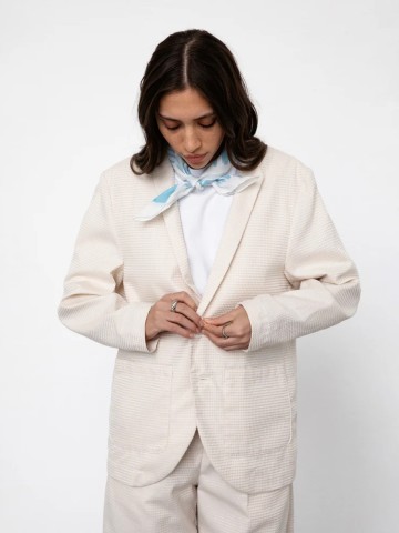 Jacke Workwear Blazer waffle sand Rotholz