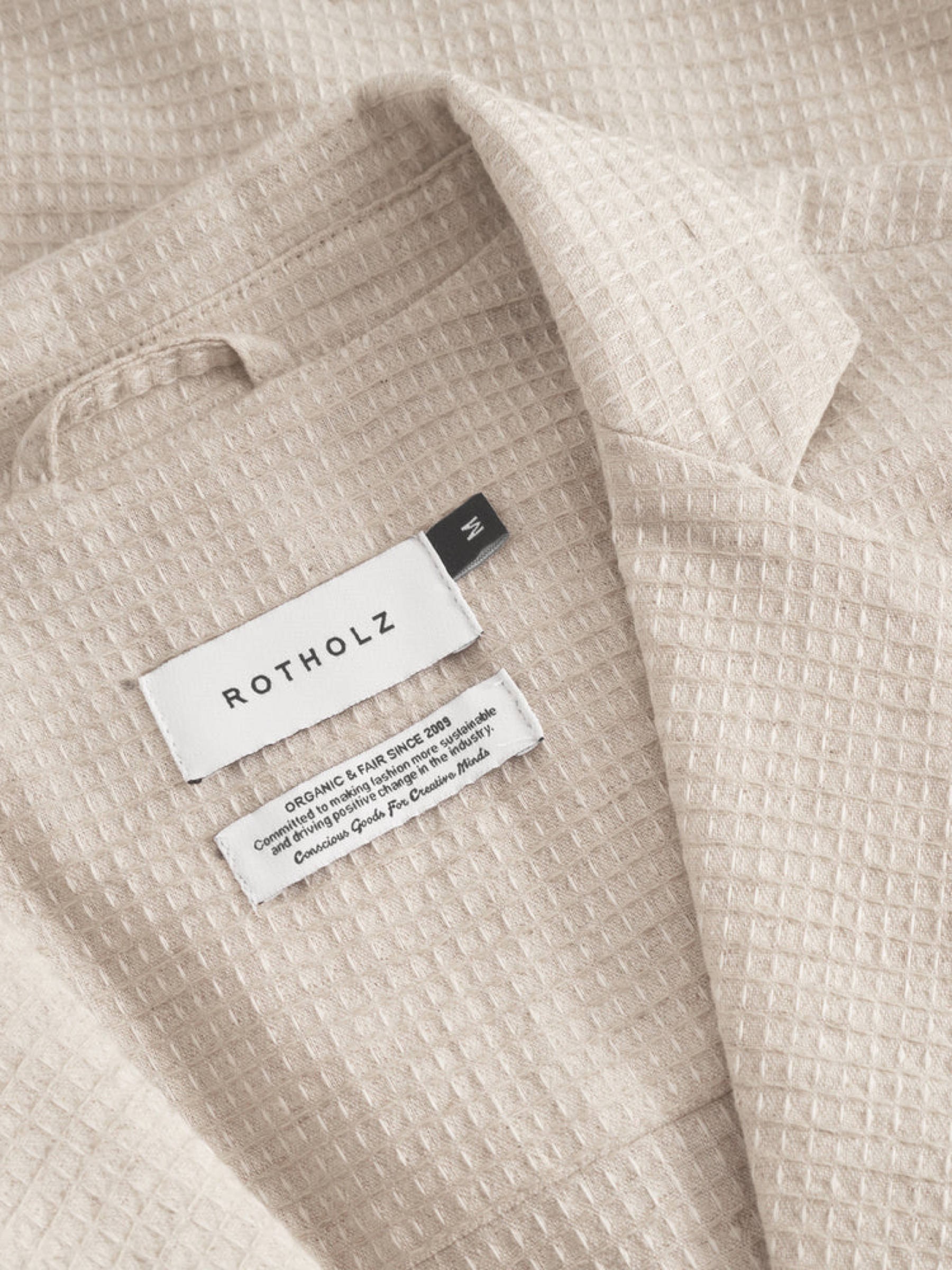 Jacke Workwear Blazer waffle sand Rotholz