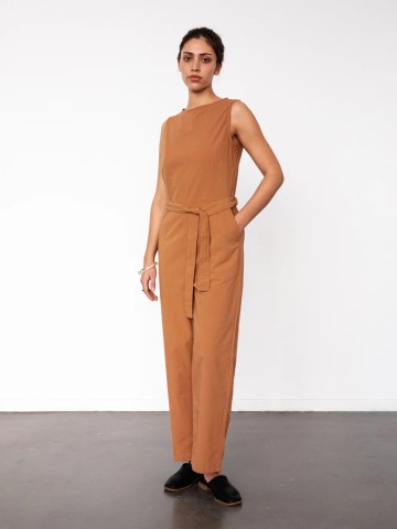 Overall Jumpsuit caramel brown Rotholz
