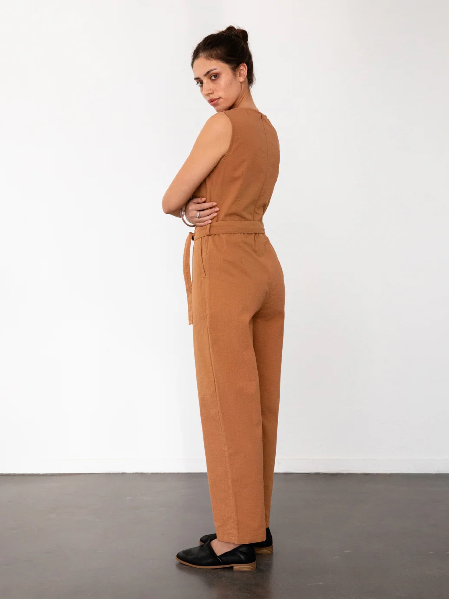 Overall Jumpsuit caramel brown Rotholz