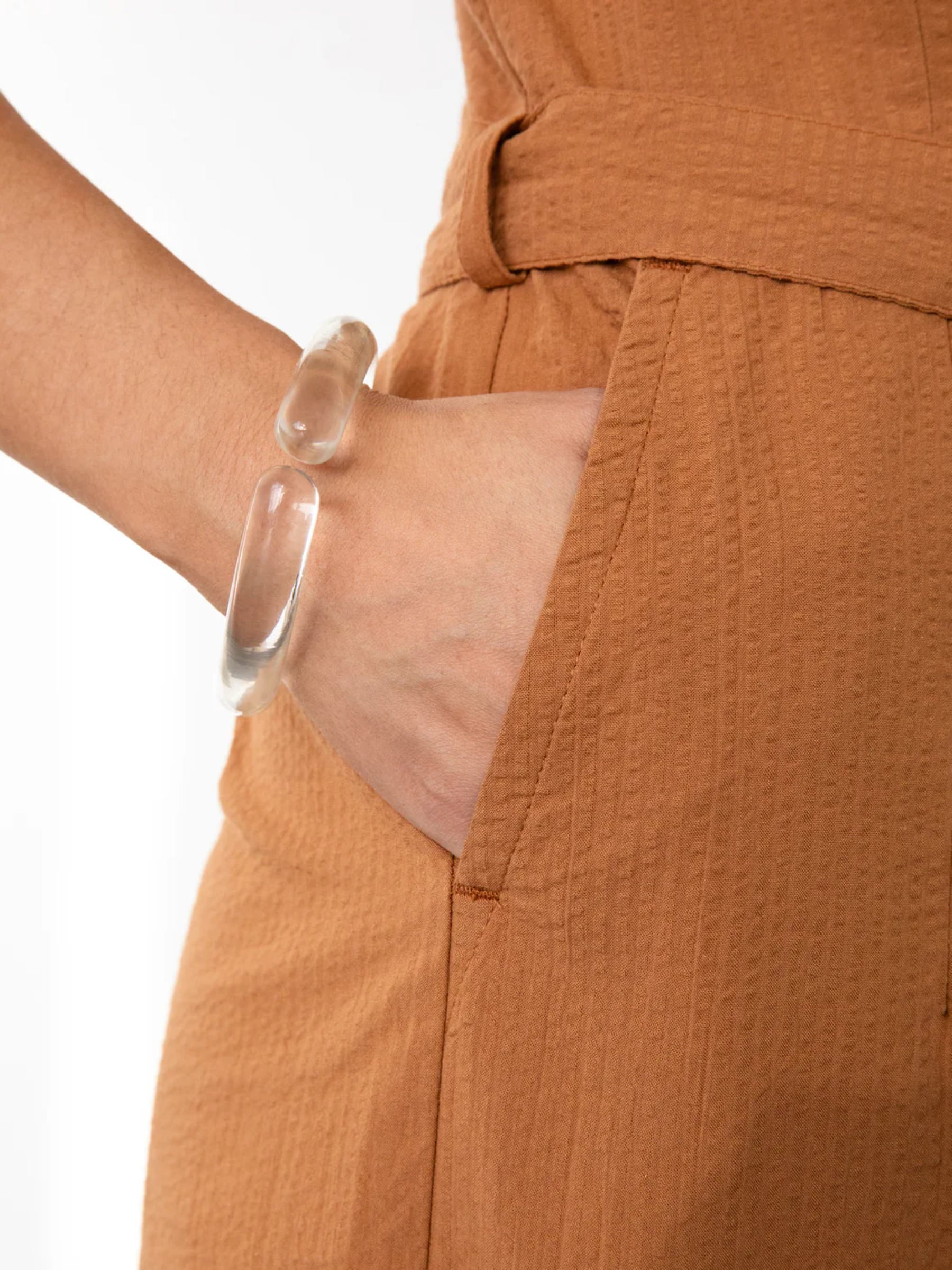 Overall Jumpsuit caramel brown Rotholz