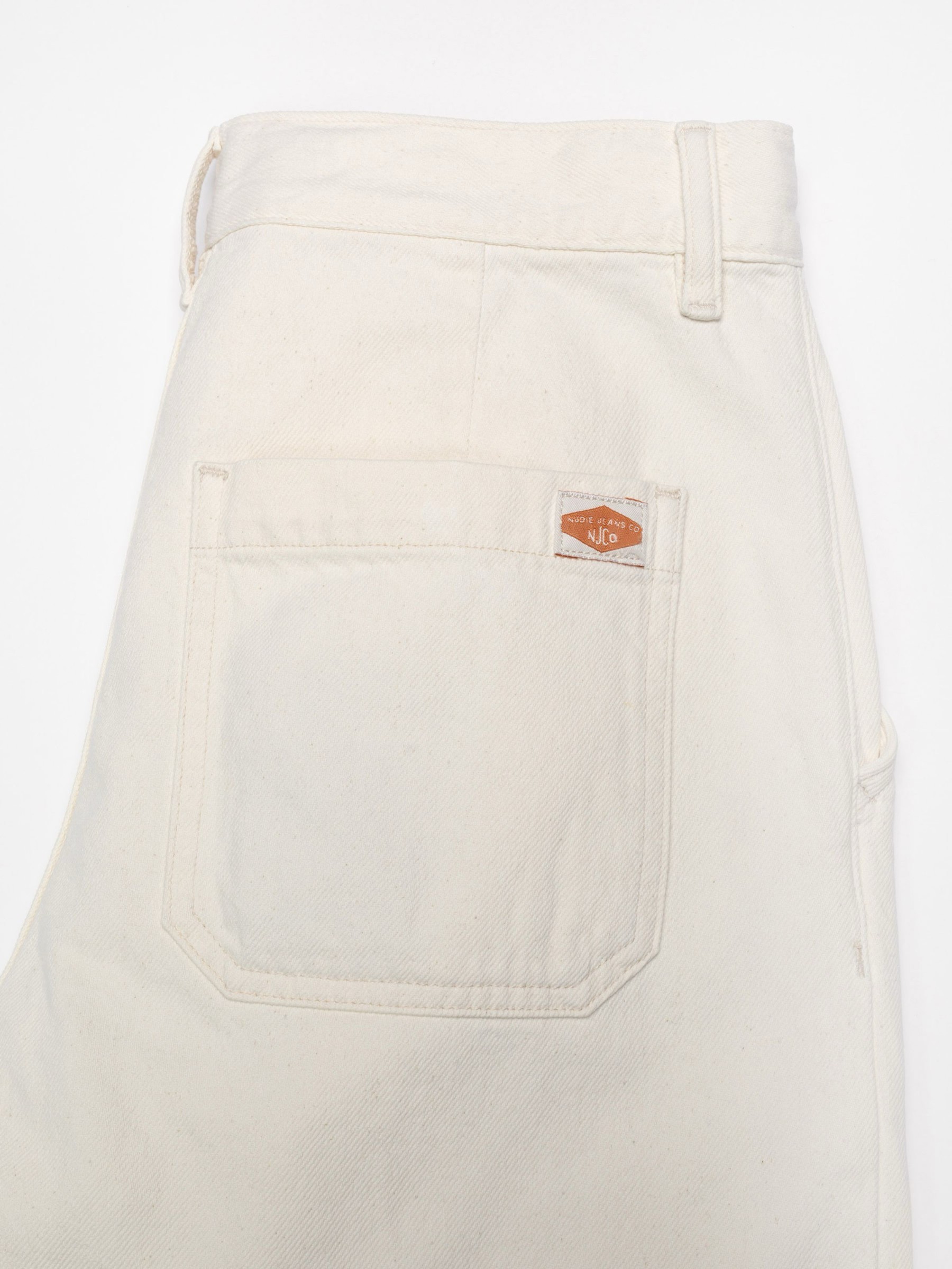 Hose Gullan Workwear Pants ivory Nudie Jeans