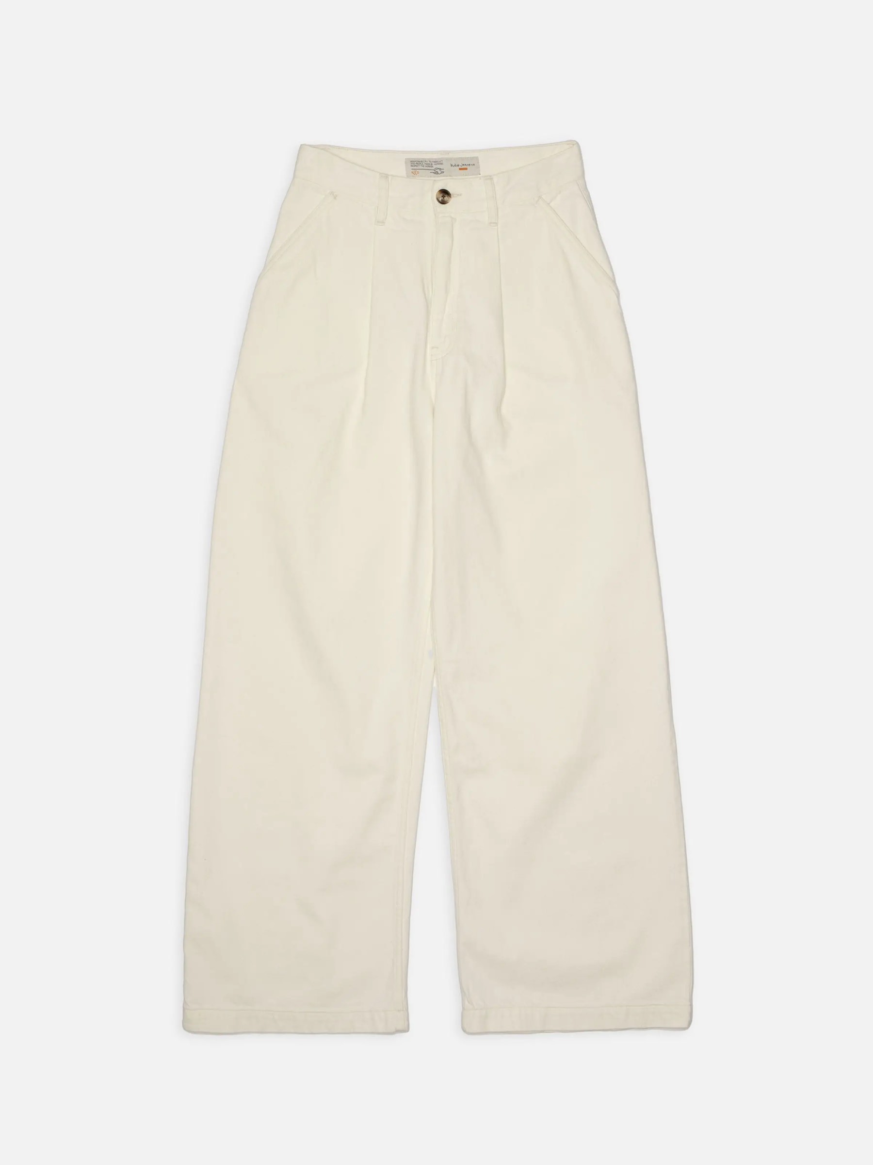 Hose Gullan Workwear Pants ivory Nudie Jeans