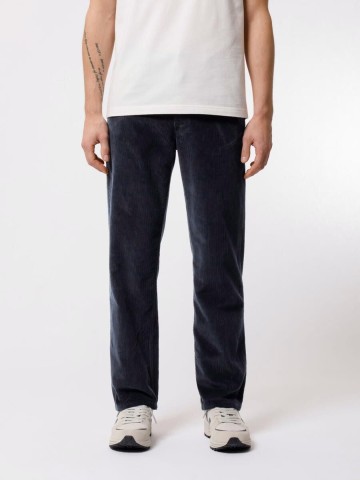 Hose Lazy Leo Cord navy Nudie Jeans