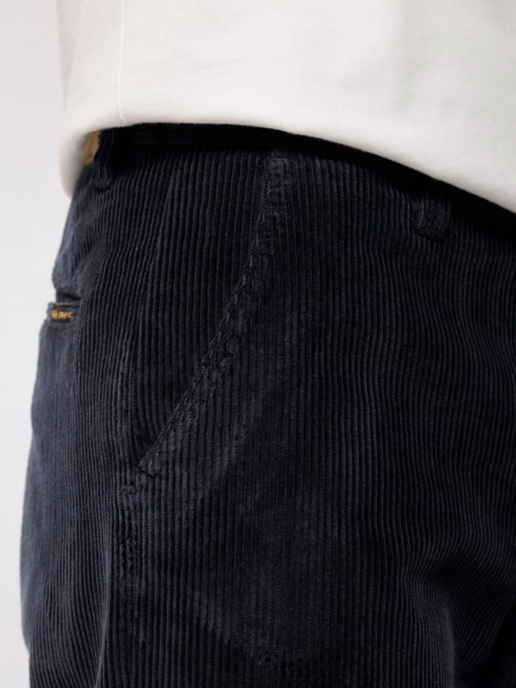 Hose Lazy Leo Cord navy Nudie Jeans