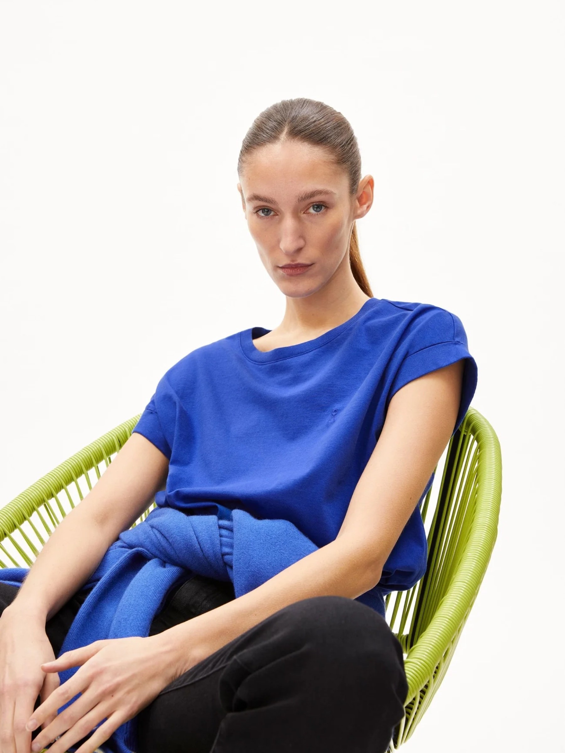 T-Shirt Idaara dynamo blue Armedangels