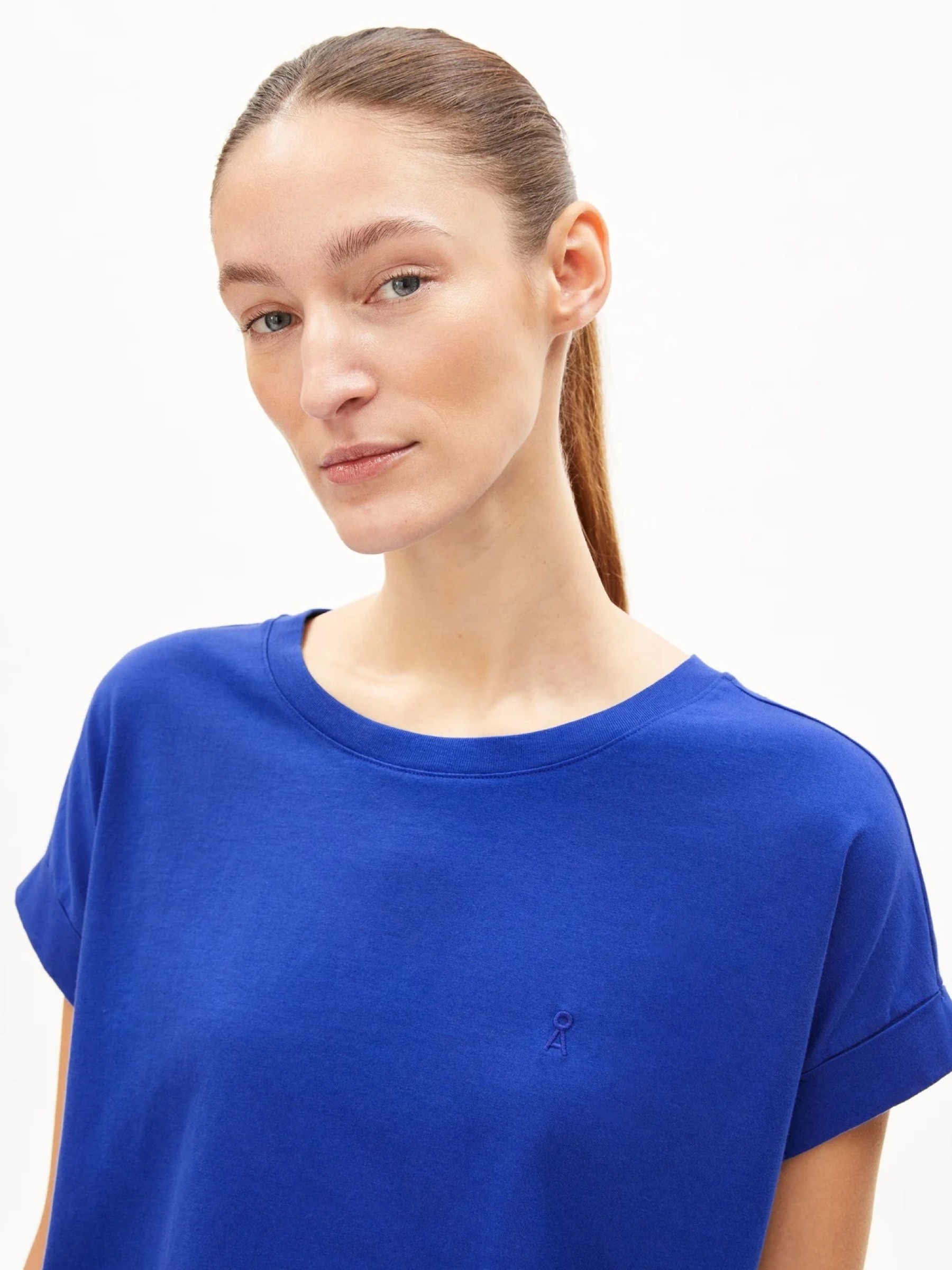 T-Shirt Idaara dynamo blue Armedangels