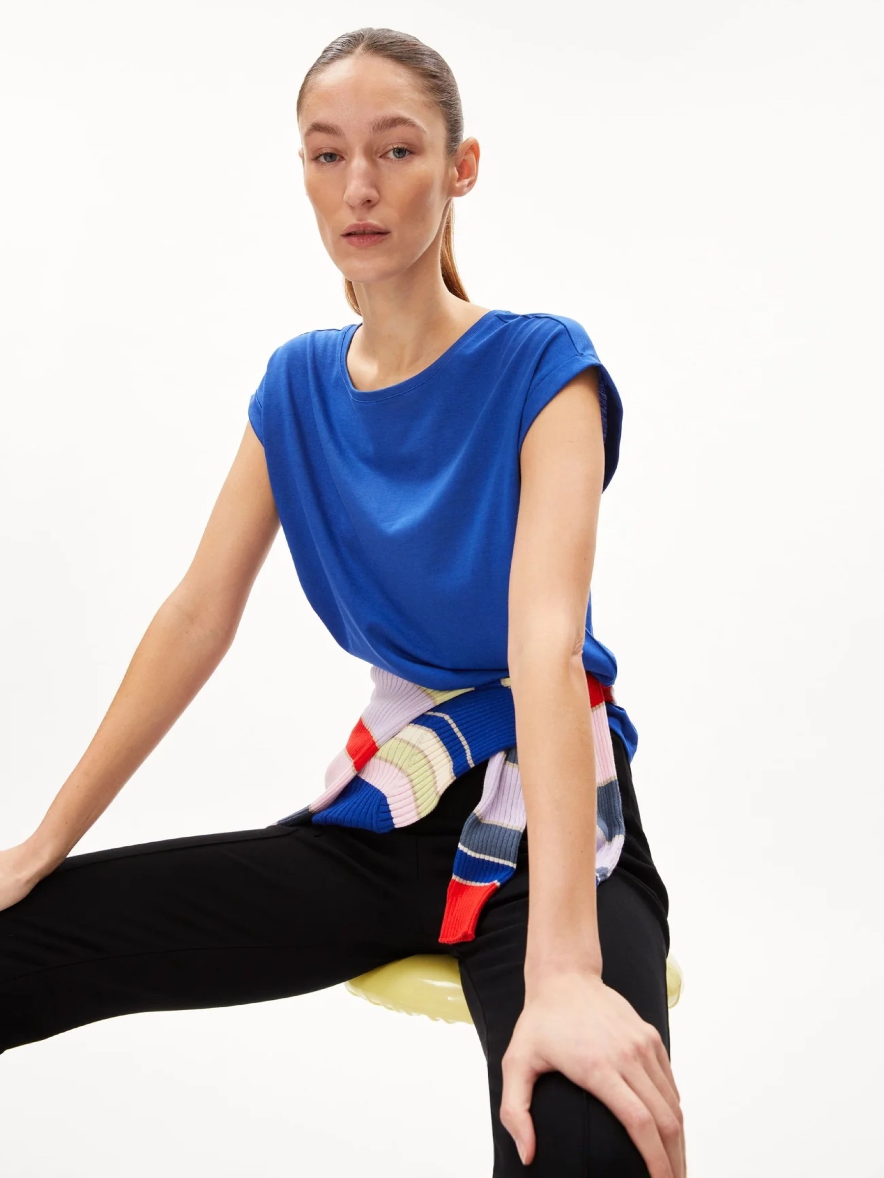 T-Shirt Jilaana dynamo blue Armedangels