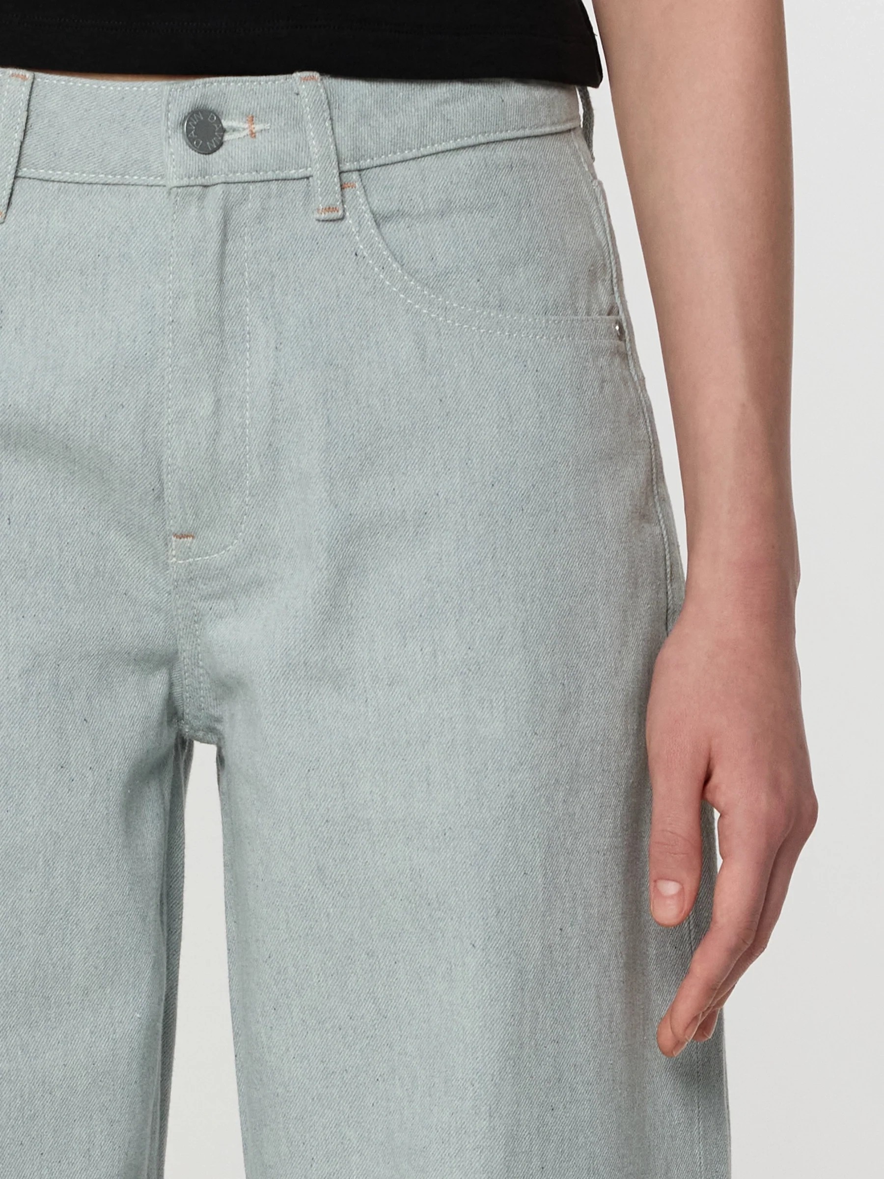 Jeans Hose Ash Barrel Leg recycled blue Dawn Denim