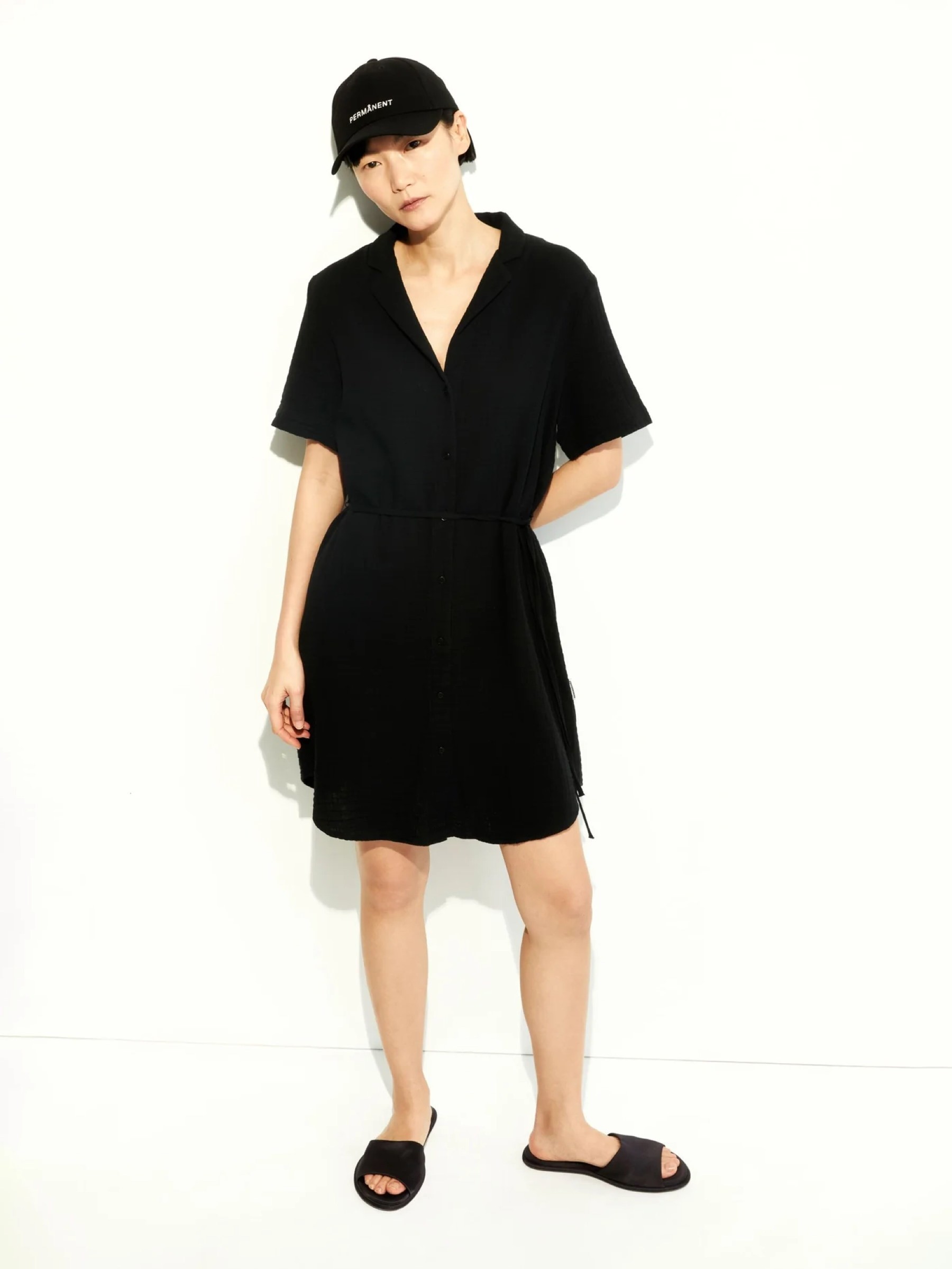 Kleid Mabelaa Musselin black Armedangels