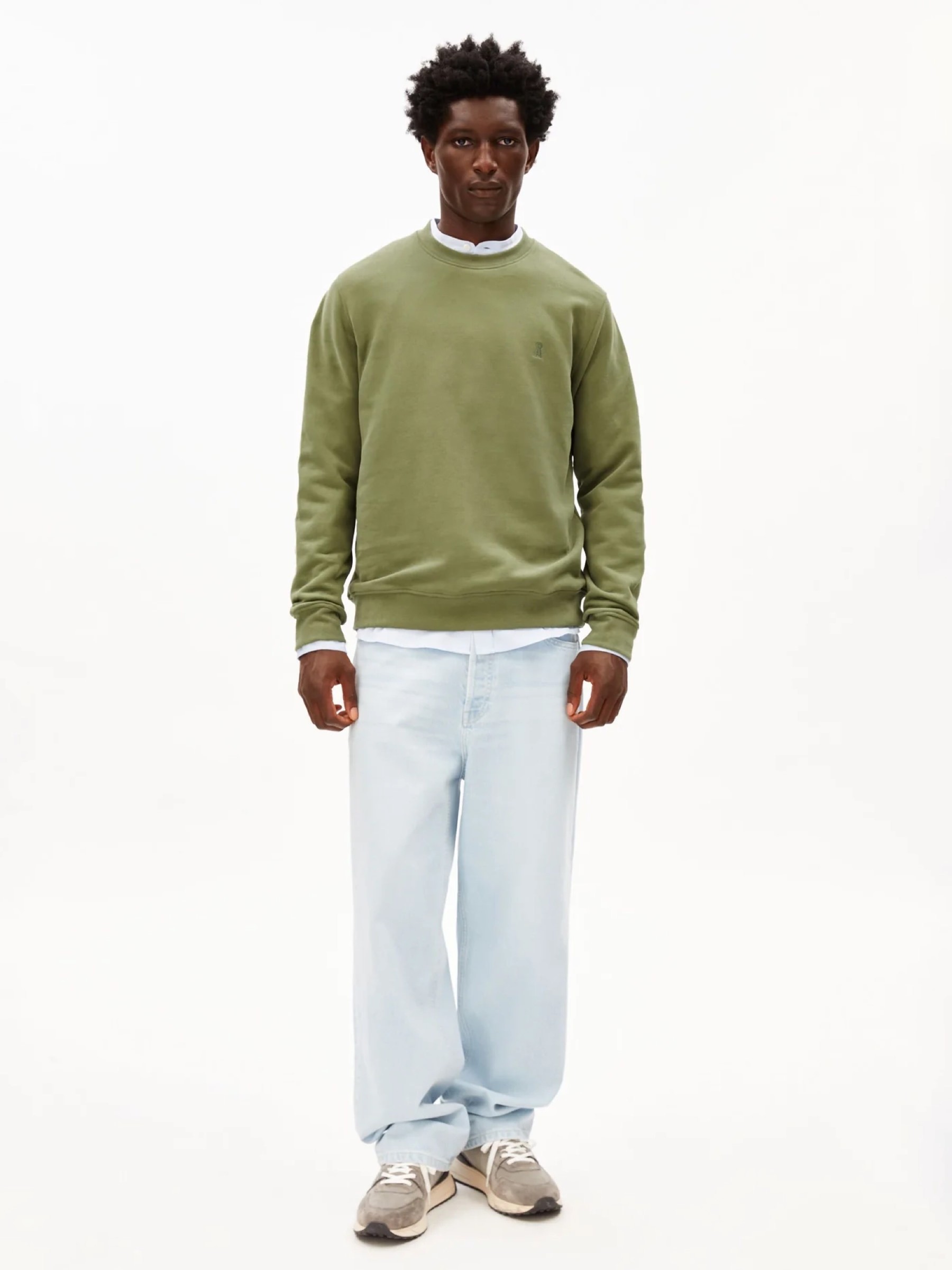 Pullover Baaro Loop Sweatshirt fatigue green Armedangels