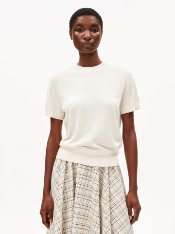 T-Shirt Fine S SL Knit Sweater oatmilk Armedangels