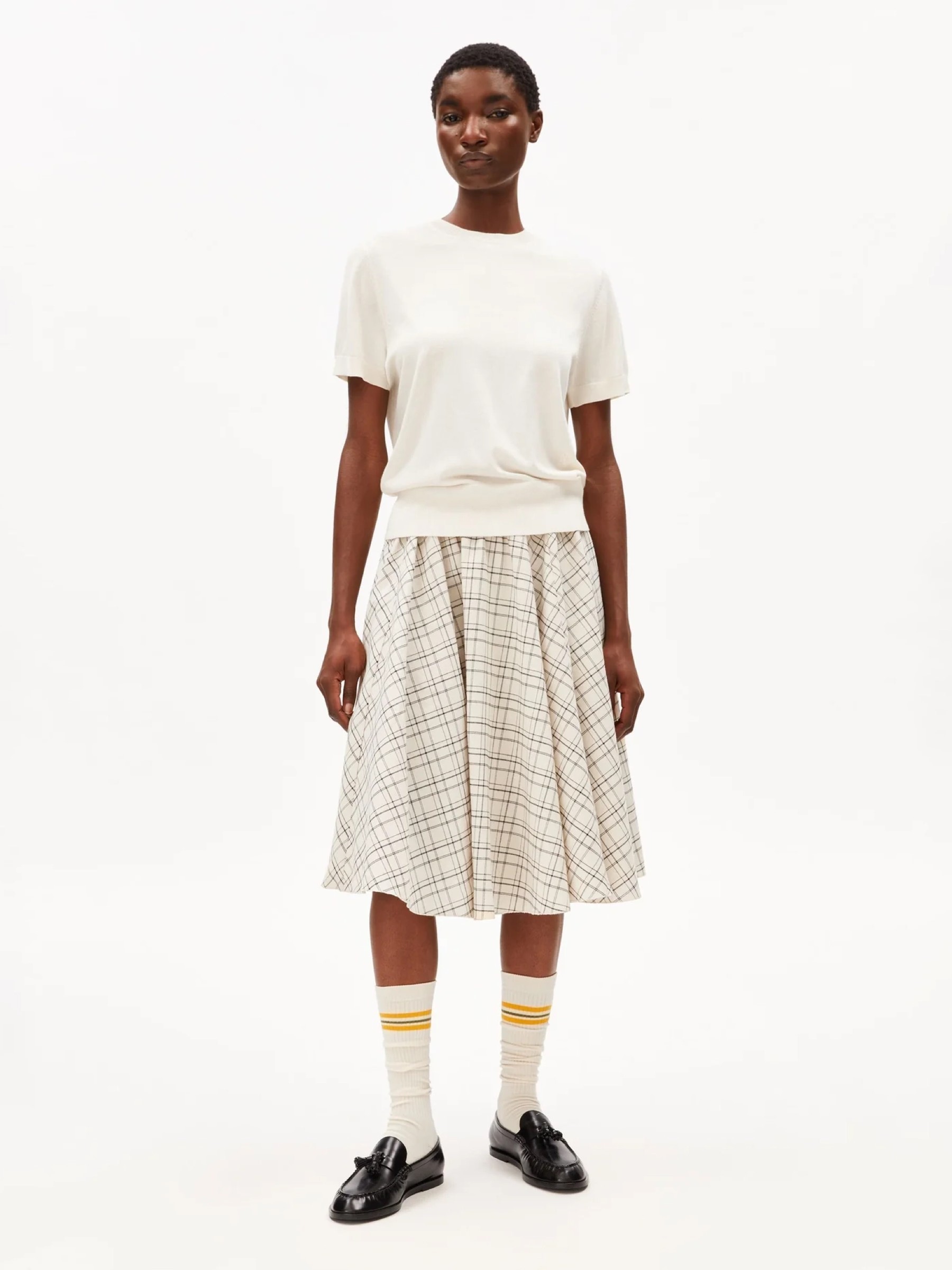 T-Shirt Fine S SL Knit Sweater oatmilk Armedangels