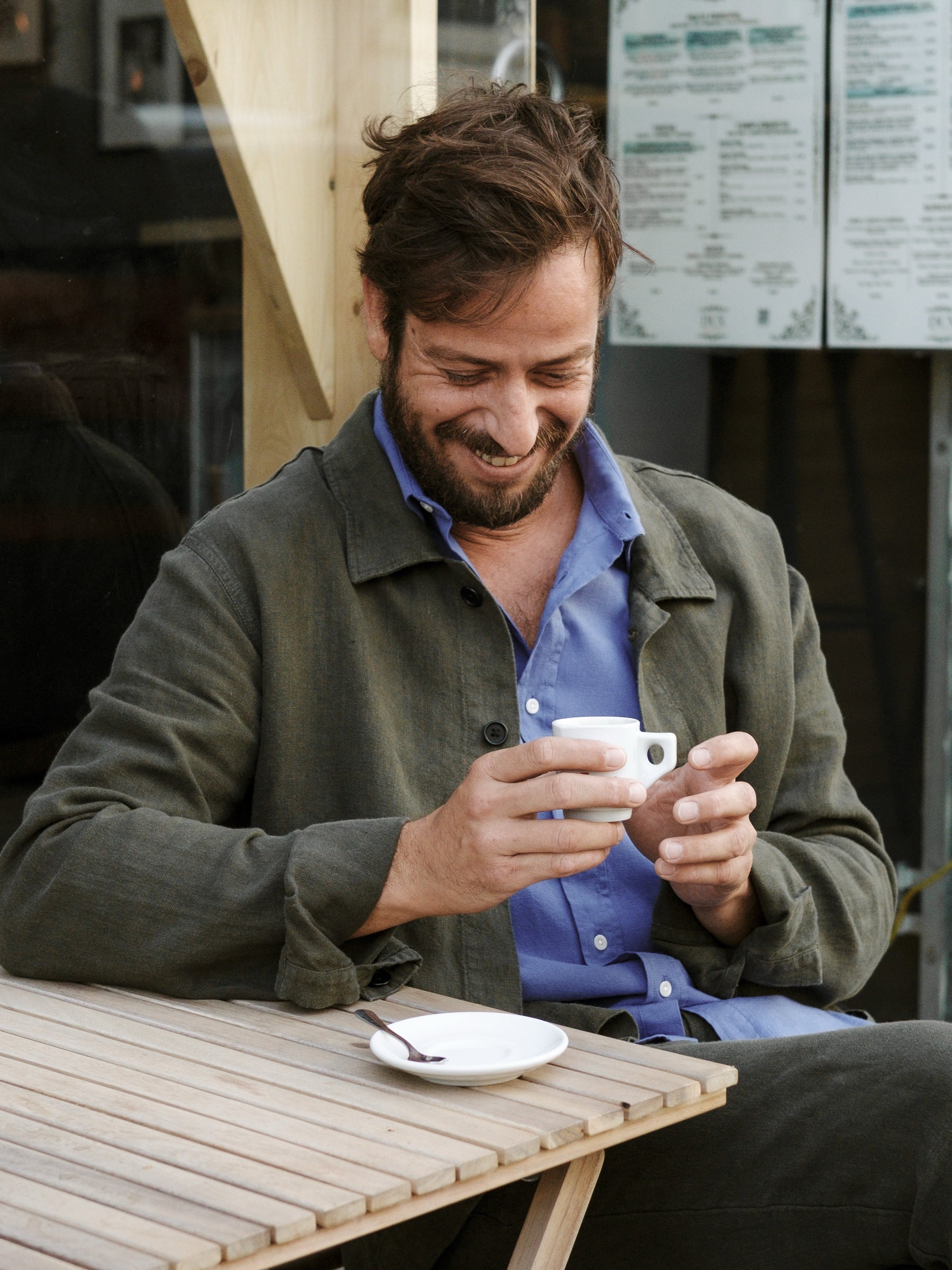 Hemd Overshirt Linen Ilha moss Carpasus