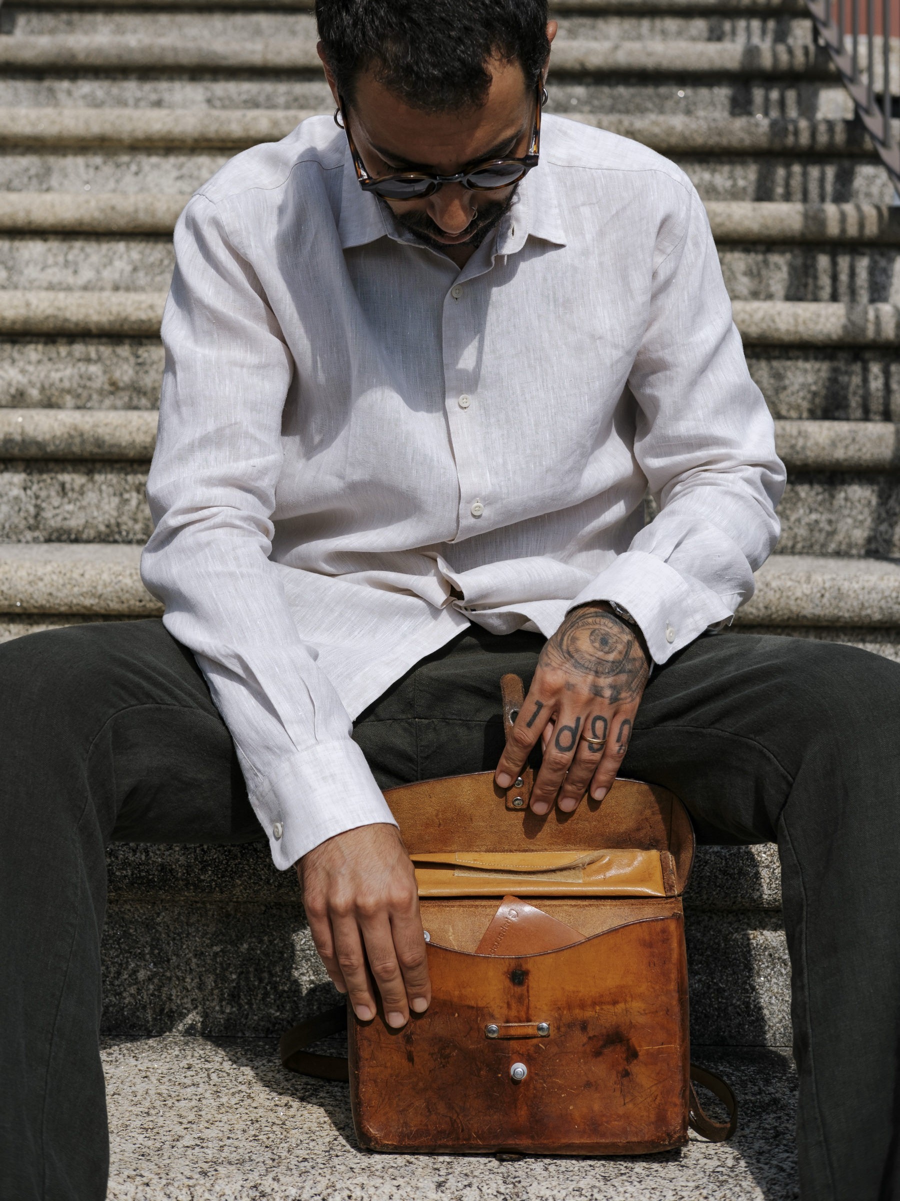 Hose Trousers Linen Ilha Long moss Carpasus