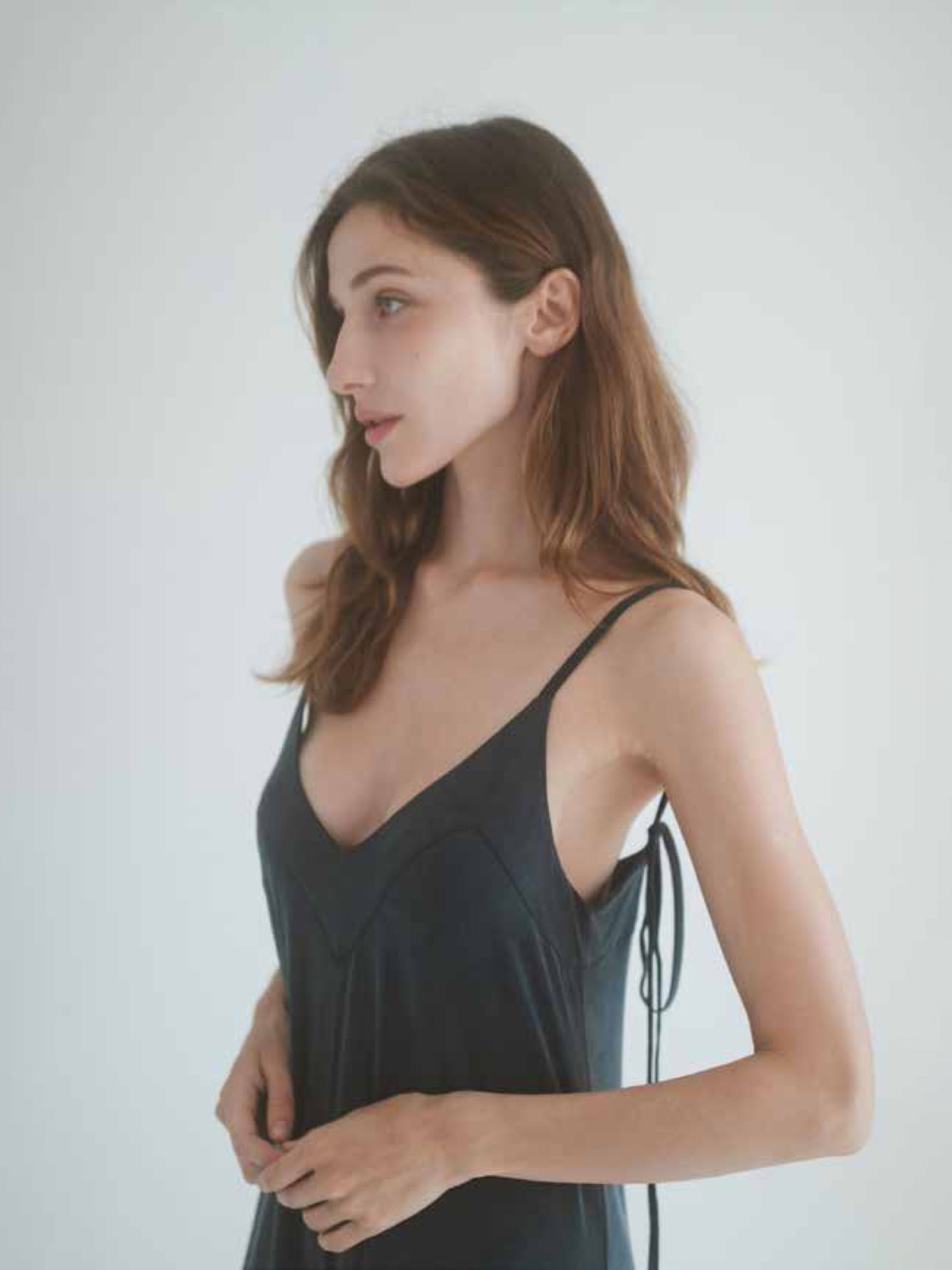 Overall Strappy Jumpsuit slate black Cossac