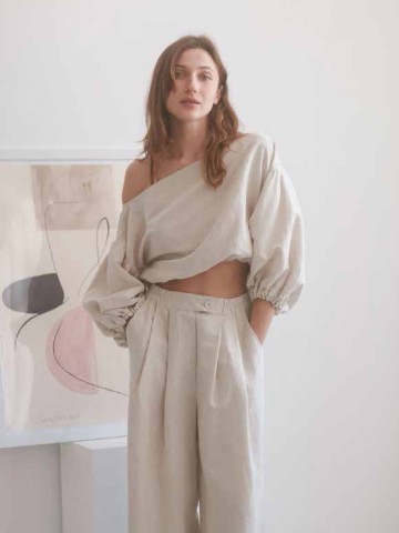 Bluse Boho Blouse natural Cossac