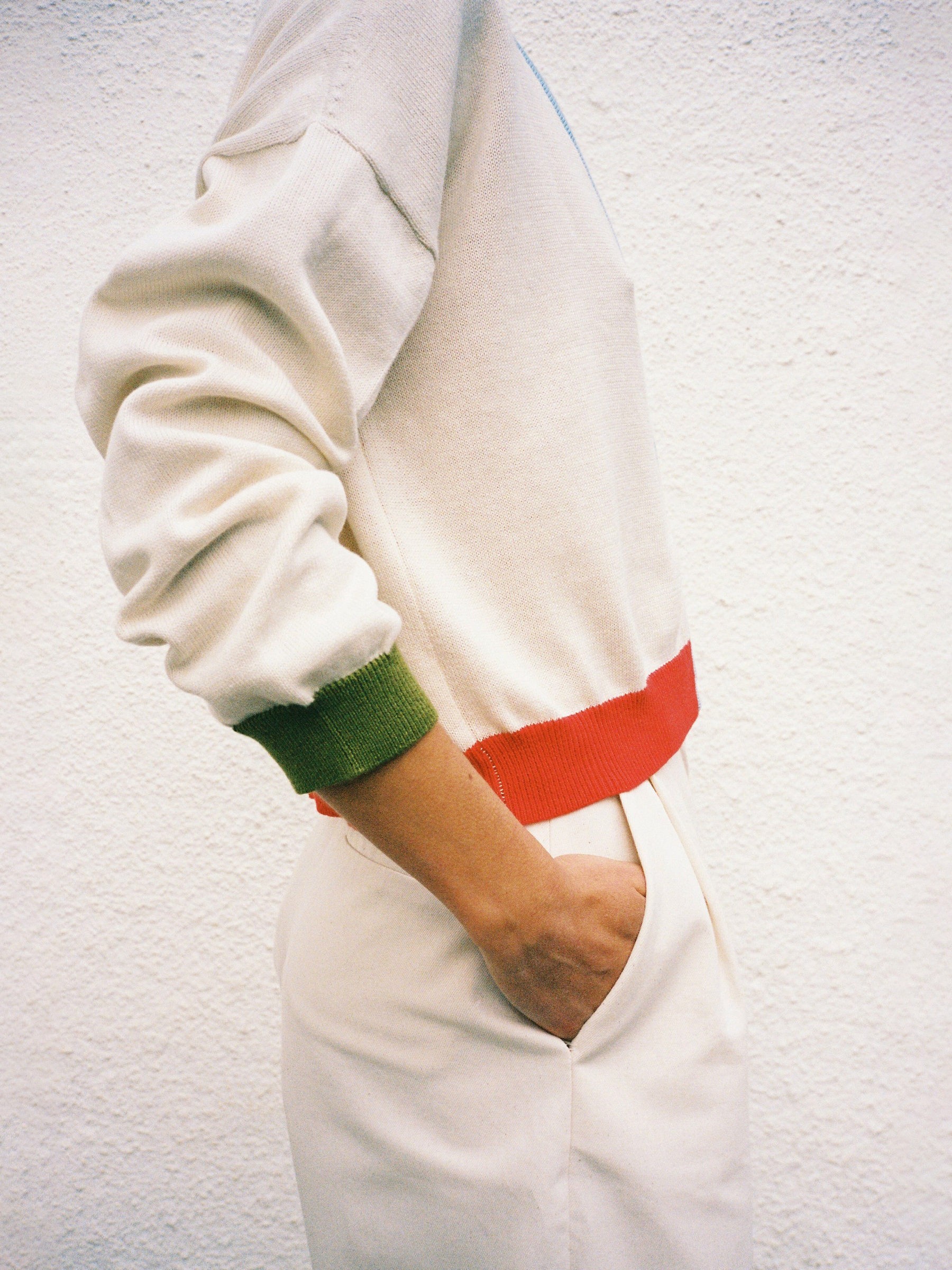 Strickjacke Mika Cardigan vory moss ice blue red Jungle Folk