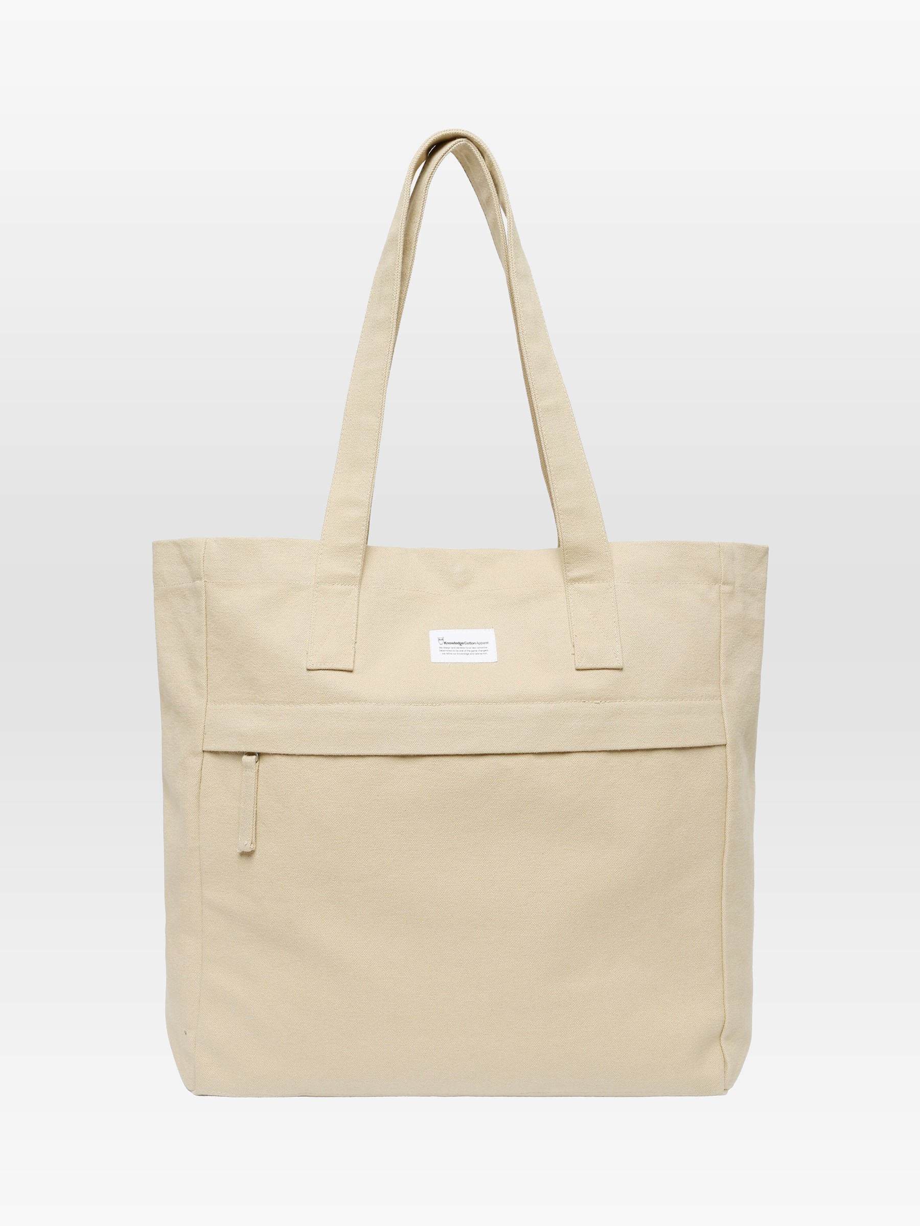 Tasche Canvas Tote Bag light feather gray Knowledge Cotton Apparel