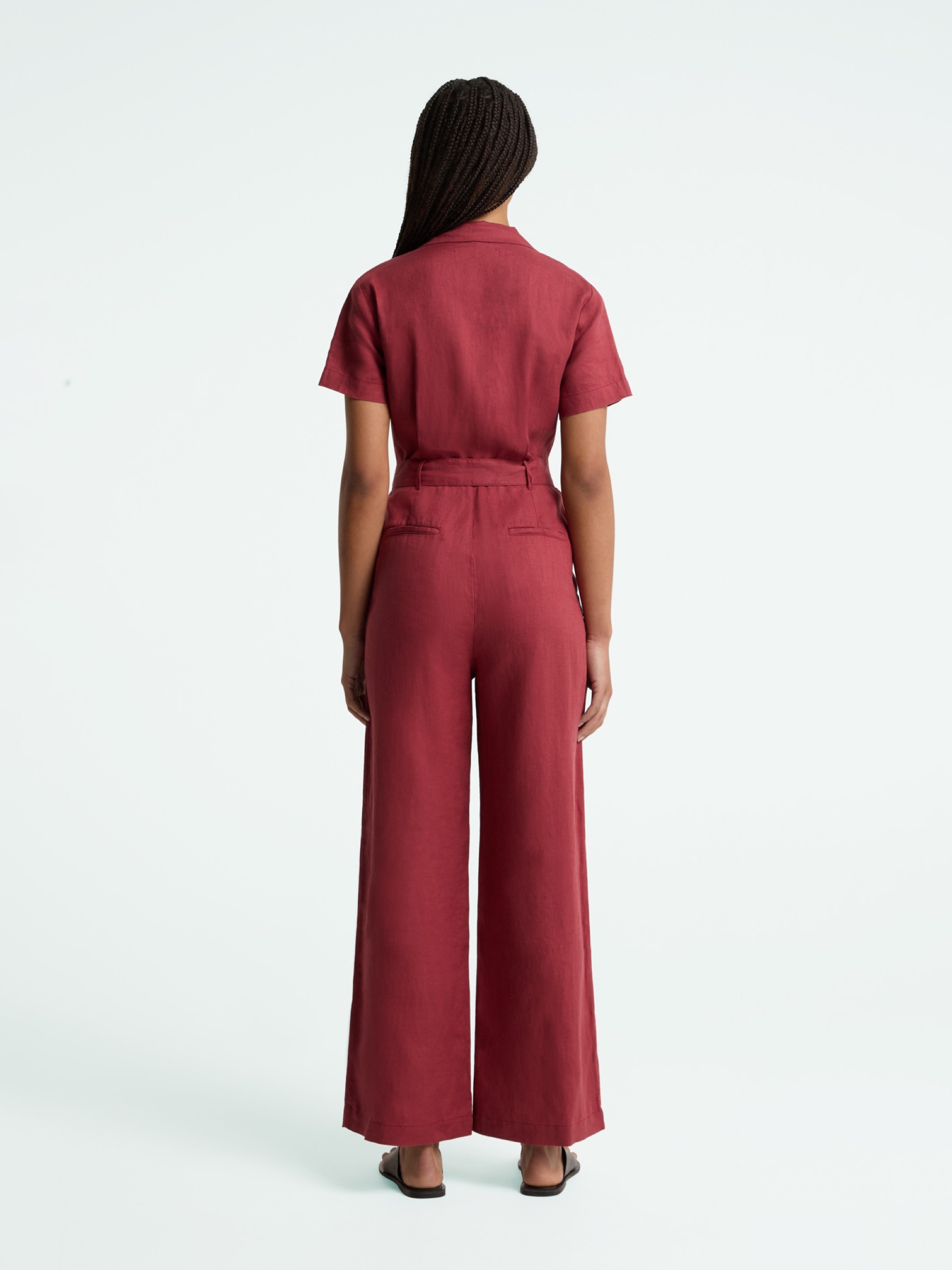 Overall Leonor Jumpsuit ruby wine Kings of Indigo – K.O.I.