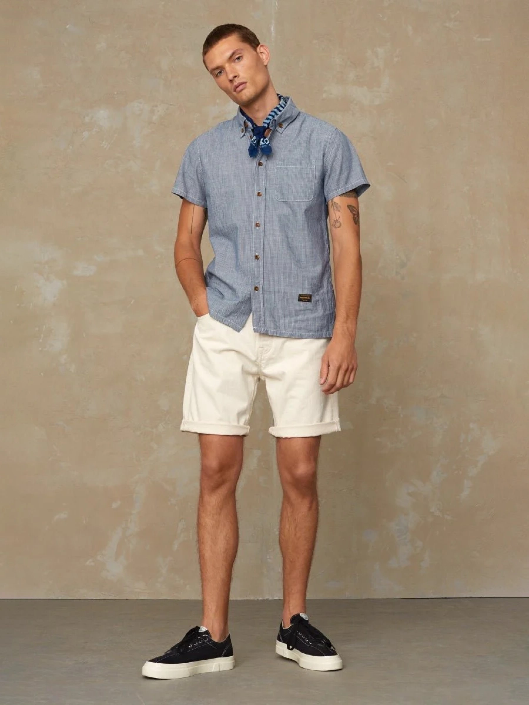 Kurze Hose Lucius Short ecru Kings of Indigo – K.O.I.