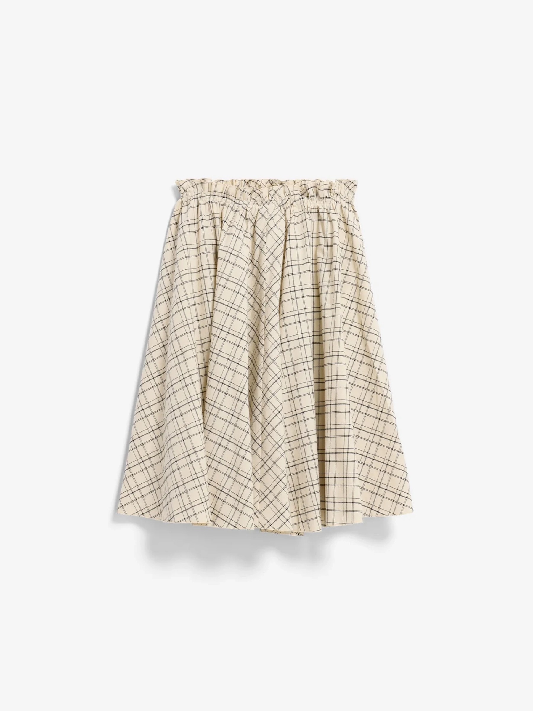 Rock Check Circle Skirt oatmilk-black Armedangels