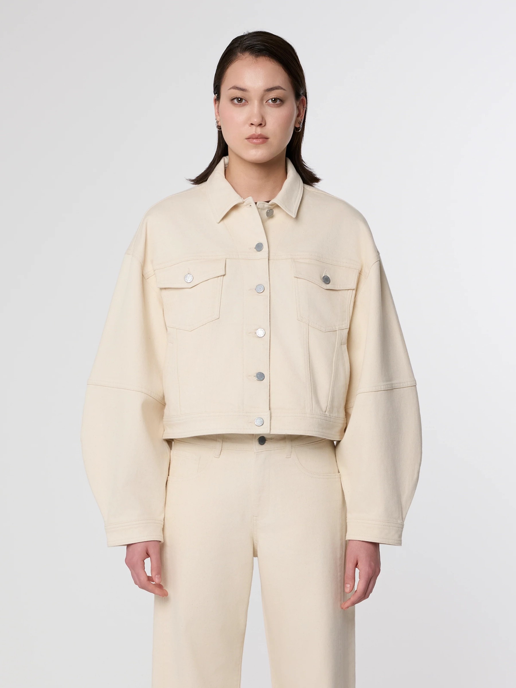 Jacke Annik Icon Minimal Stretch Jacket ecru Dawn Denim