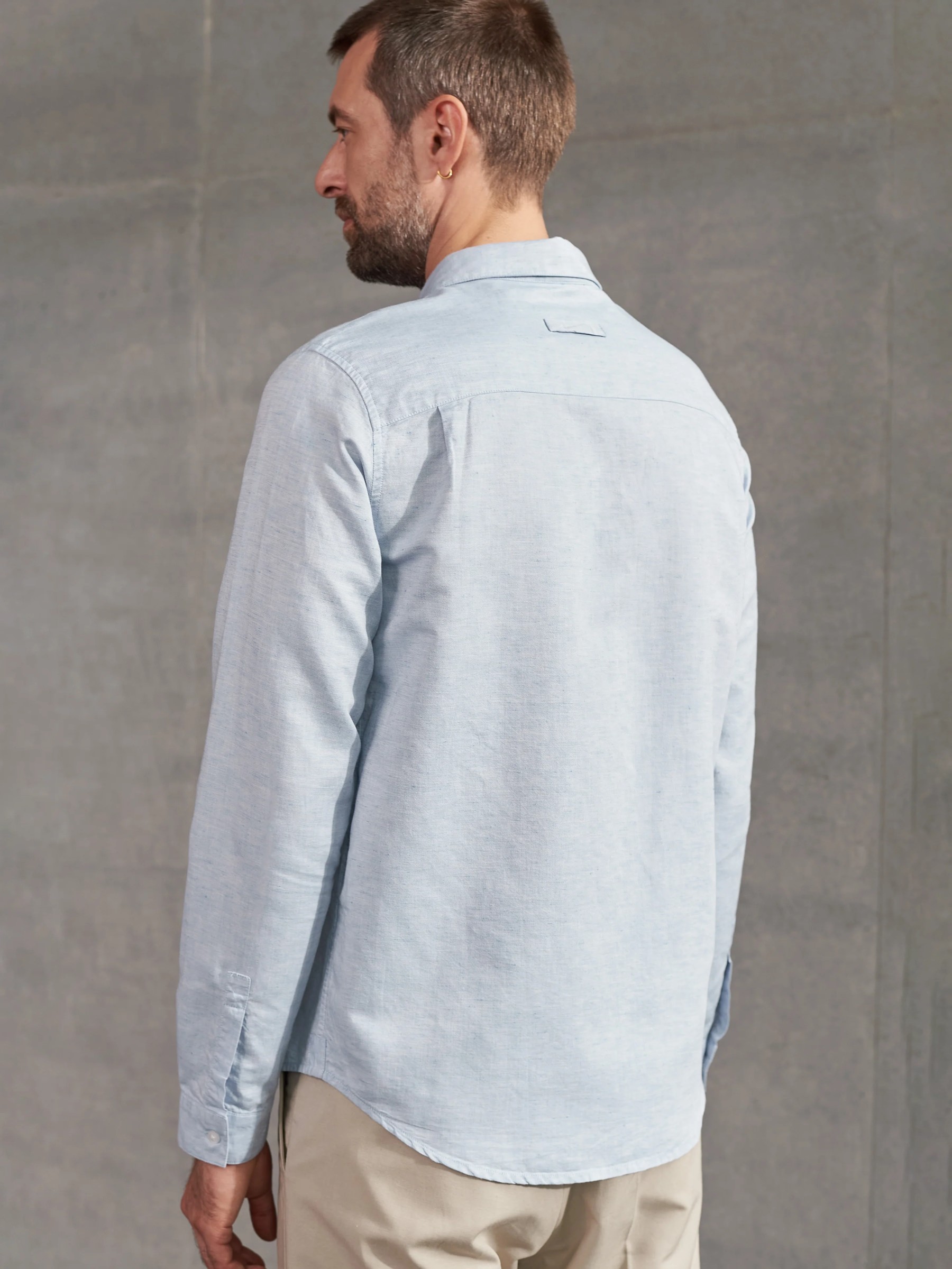 Hemd Simon Shirt riviera blue linen About Companions