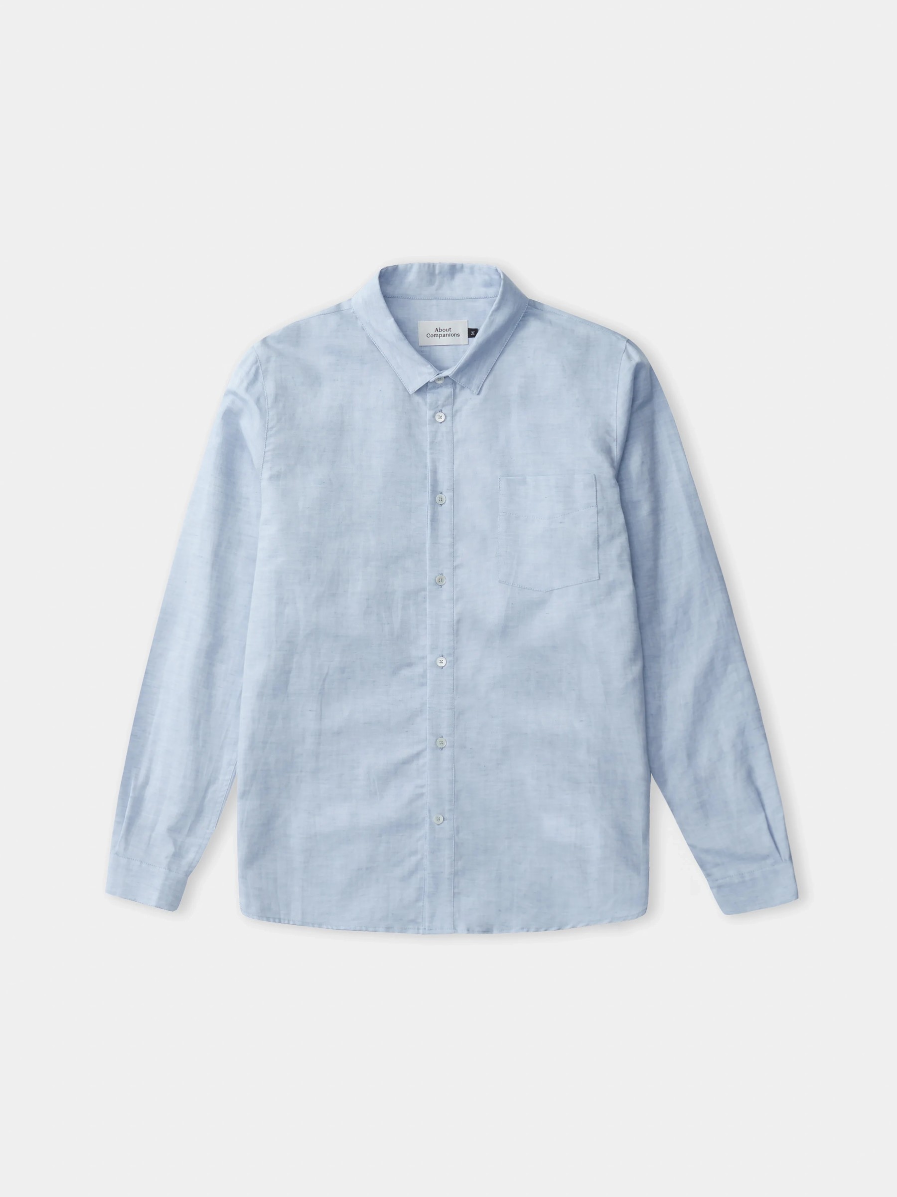 Hemd Simon Shirt riviera blue linen About Companions