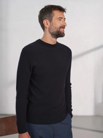 Pullover Morten Jumper eco knotted black About Companions