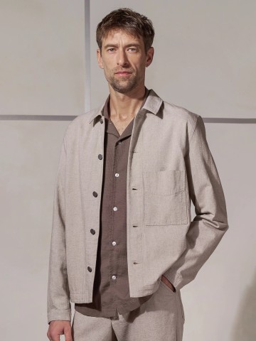 Overshirt Asir Jacket cold brown eco canvas 230g About Companions