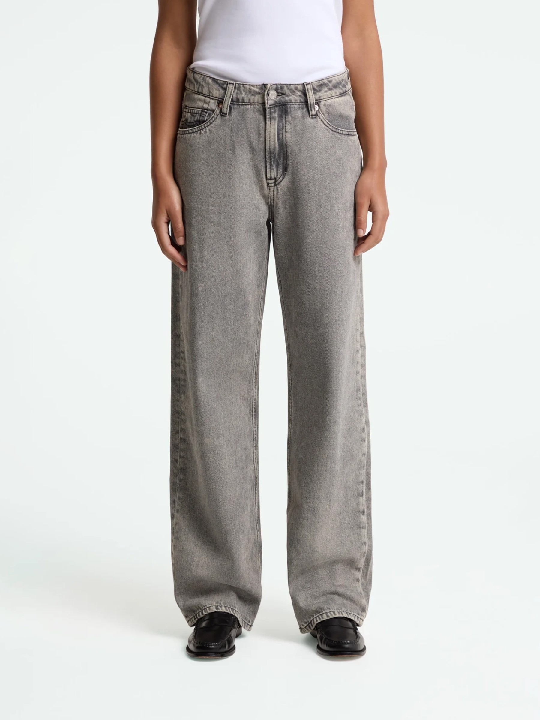 Jeanshose Joan Jeans well grey mid marble Kings of Indigo – K.O.I.