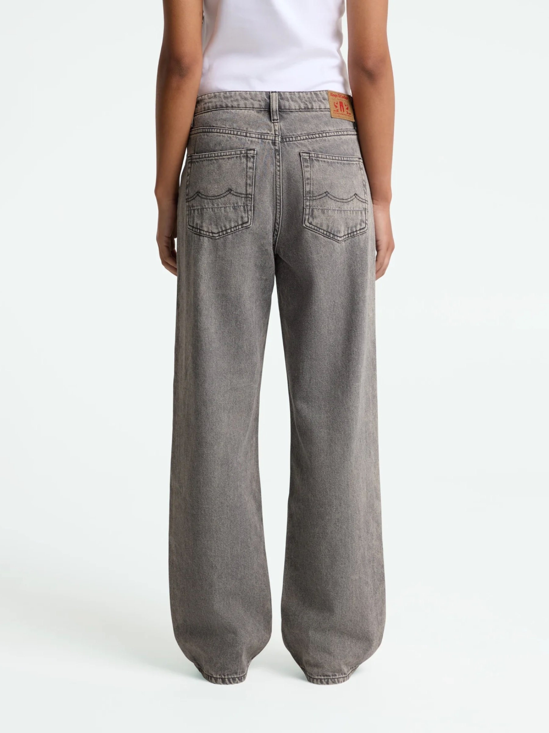 Jeanshose Joan Jeans well grey mid marble Kings of Indigo – K.O.I.