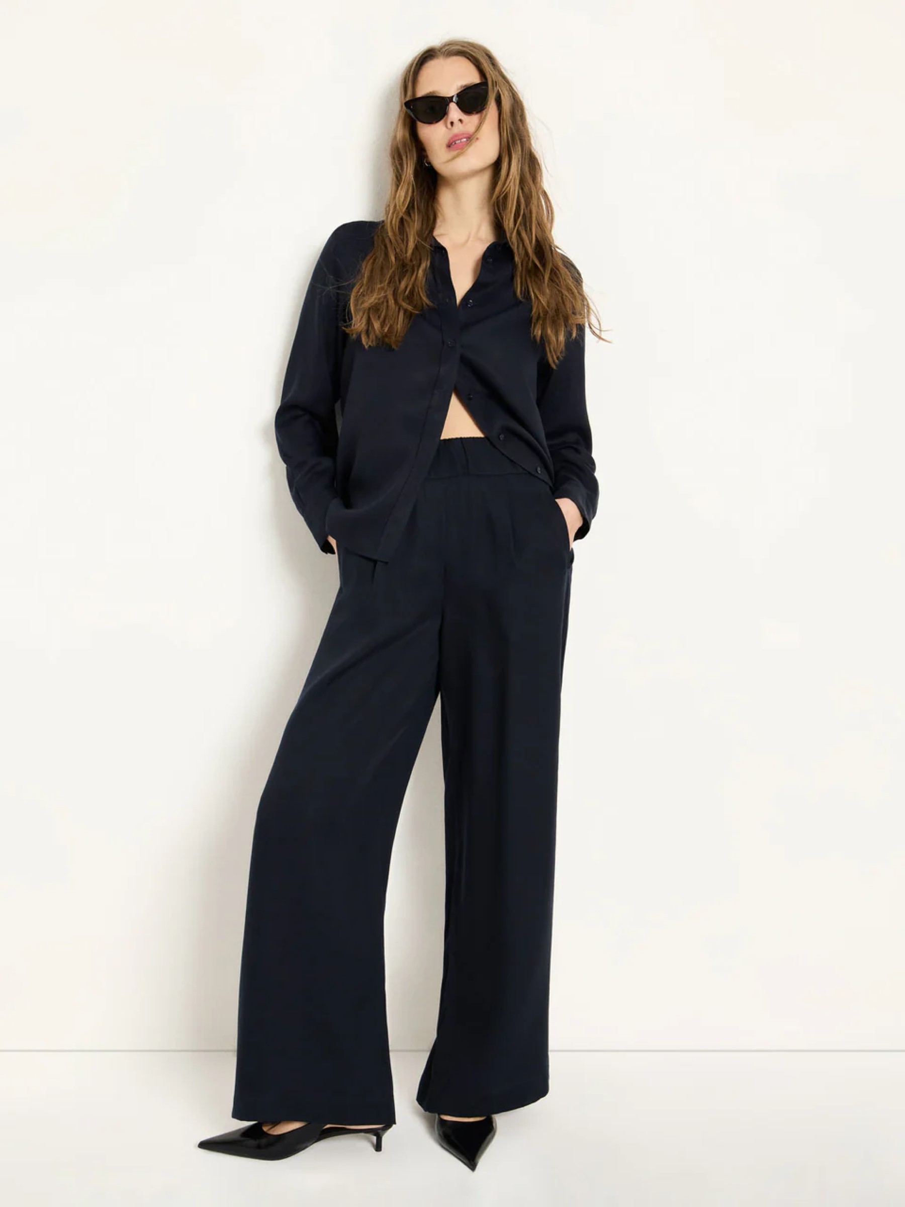 Hose mit weitem Bein midnight Lanius