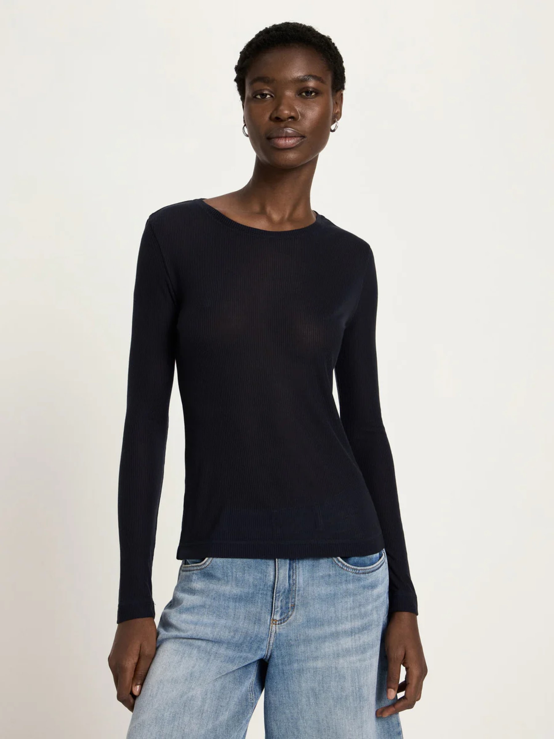 Longsleeve Langarmshirt aus TENCEL onyx Lanius