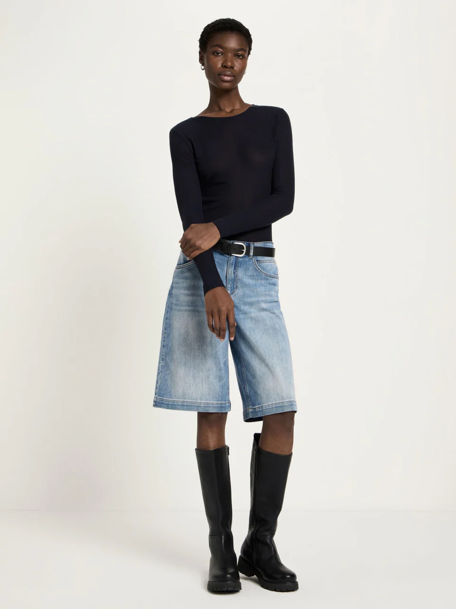 Longsleeve Langarmshirt aus TENCEL onyx Lanius