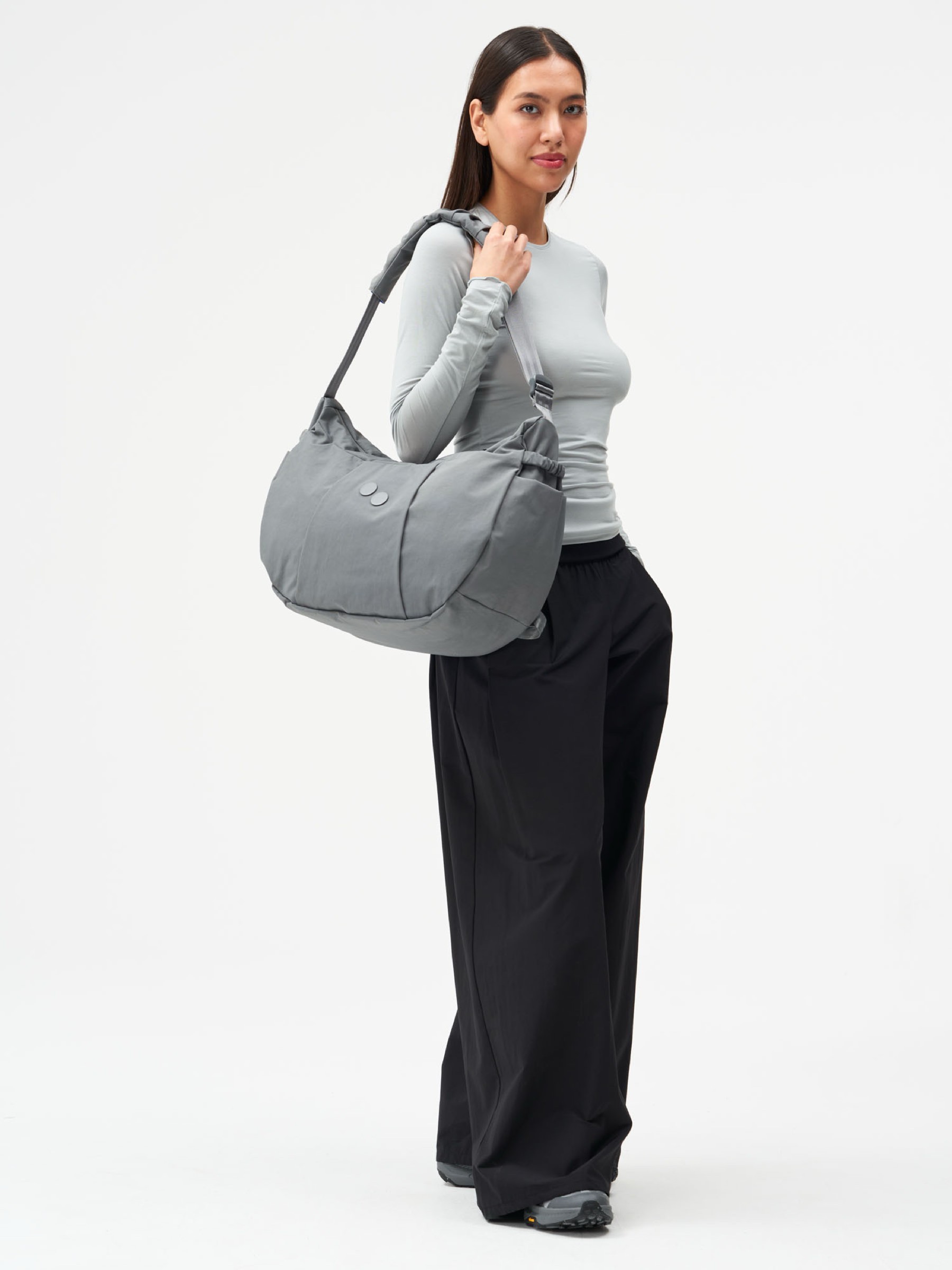 Tasche Krumm Large crinkle grey pinqponq