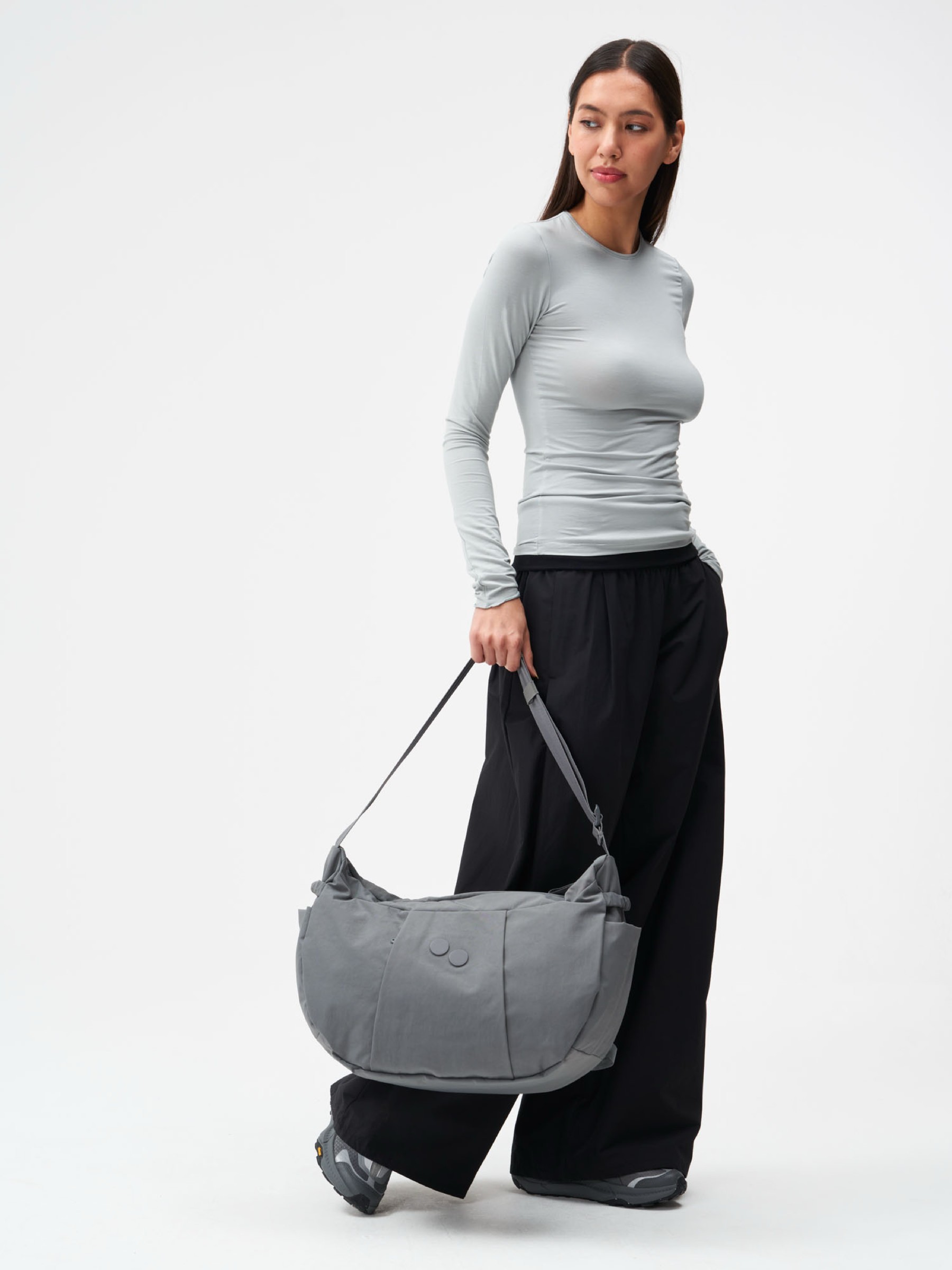 Tasche Krumm Large crinkle grey pinqponq