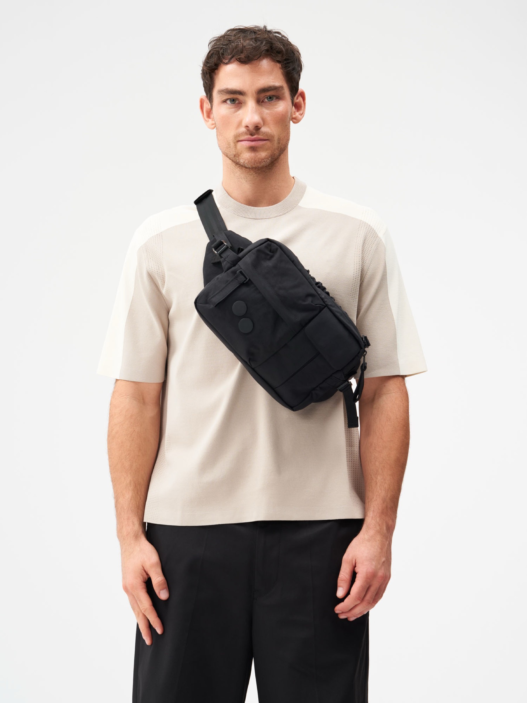 Tasche Tetrik Large crinkle black pinqponq