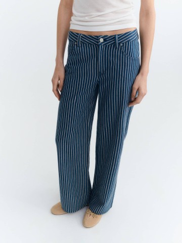 Hose Kettan Pants railway stripes Thinking Mu