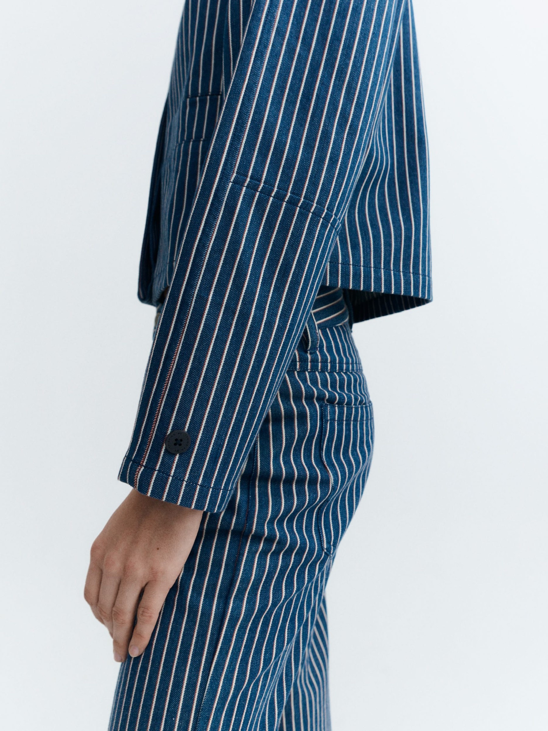 Jacke Astrid Jacket railway stripes Thinking Mu