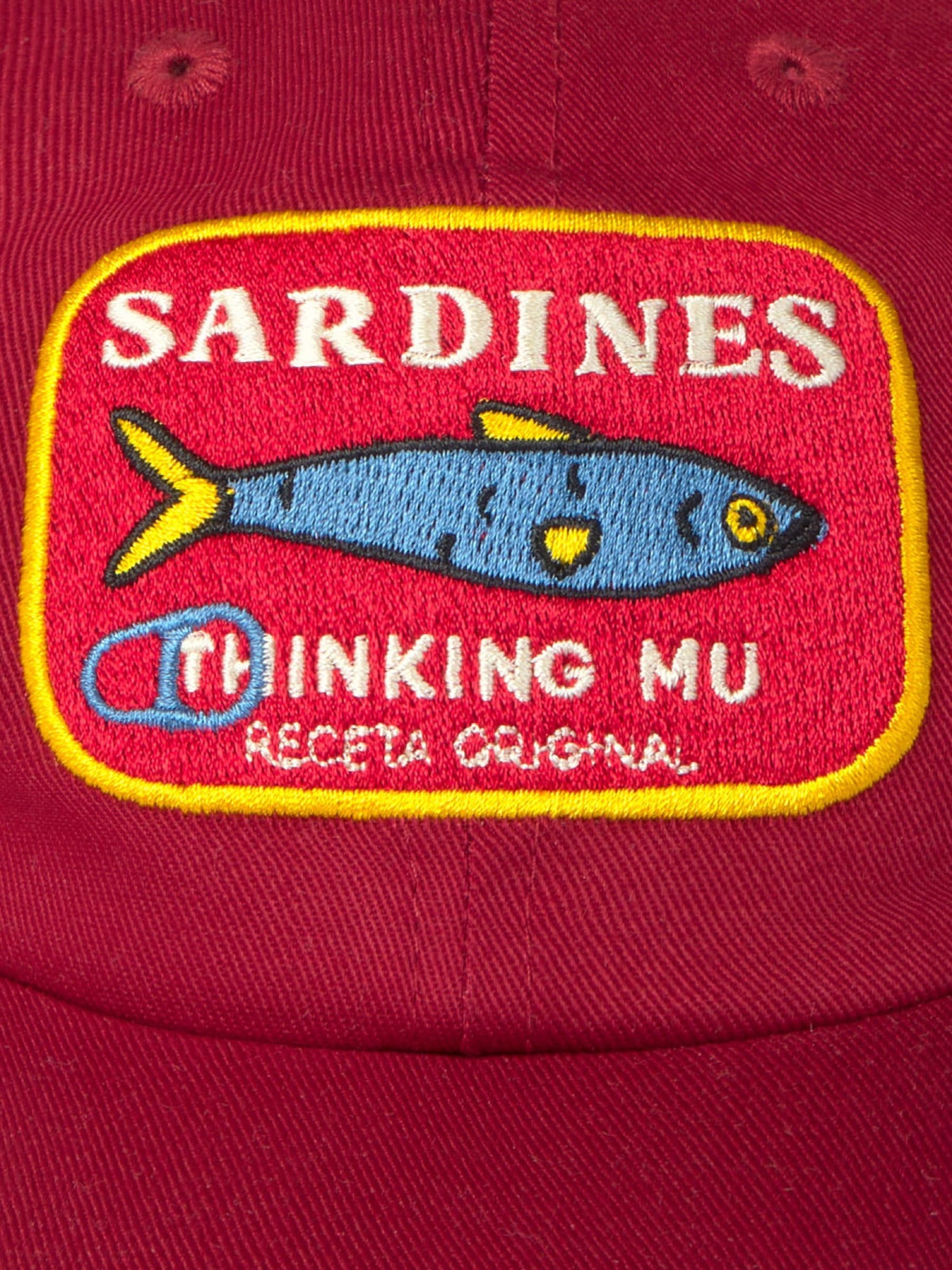 Mütze Chris Cap sardines dark red Thinking Mu