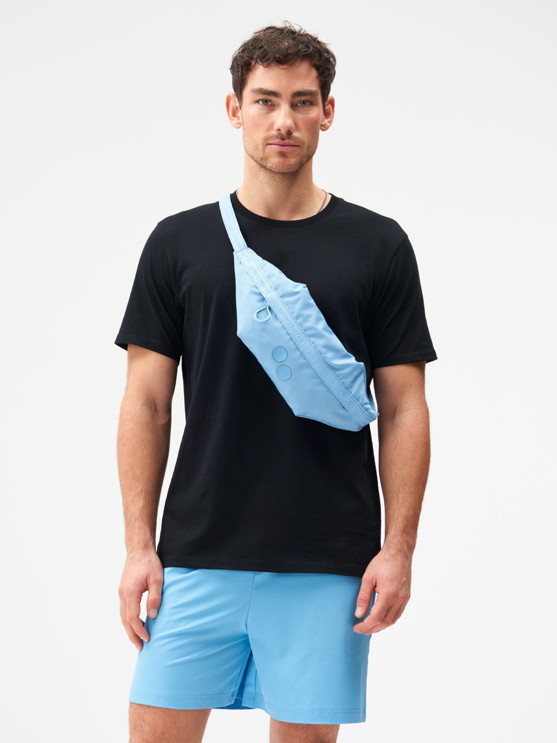 Hipbag Brik aqua blue pinqponq