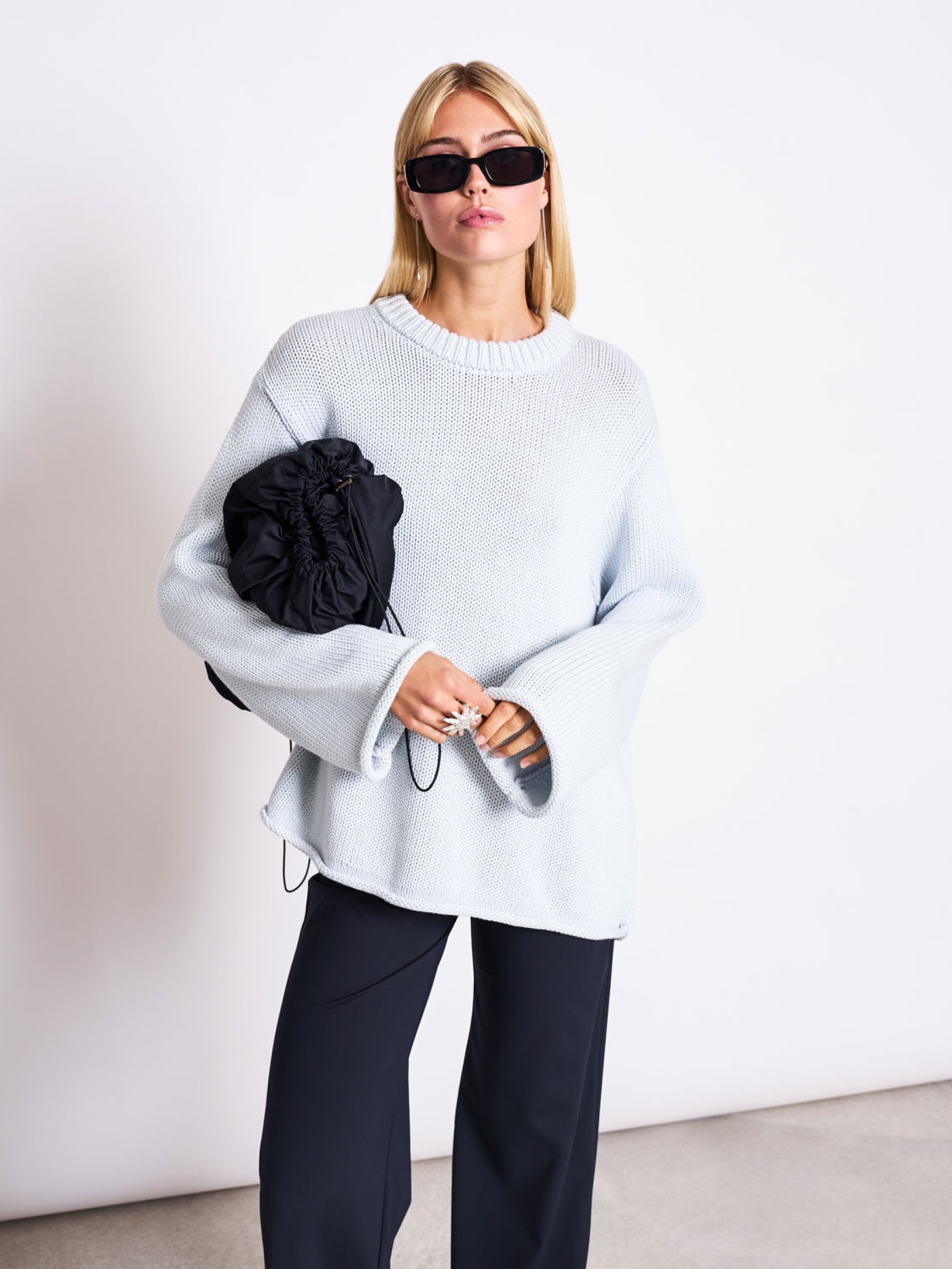 Strickpullover Heavy Knit Jumper Sona ice blue Jan 'n June