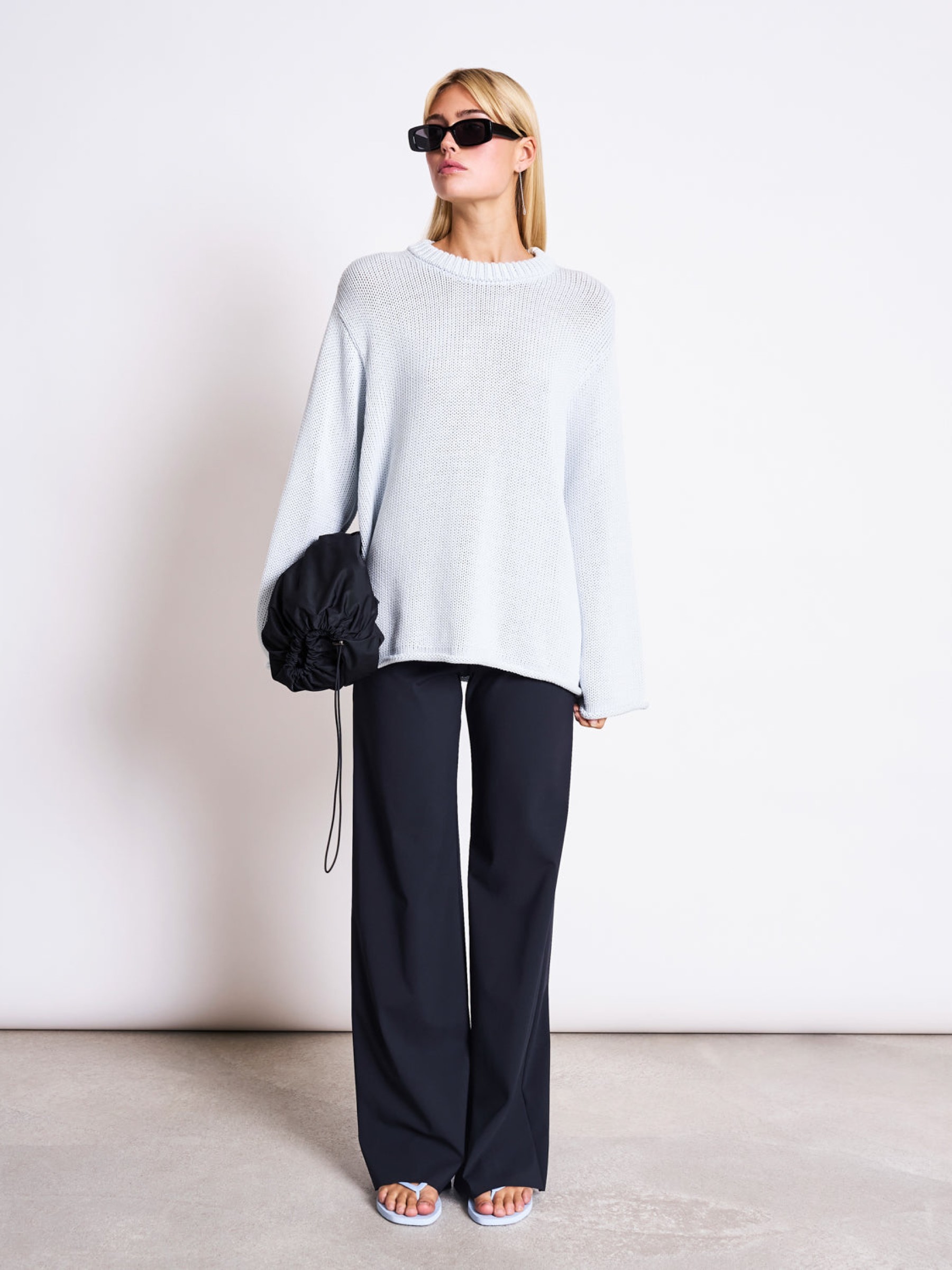 Strickpullover Heavy Knit Jumper Sona ice blue Jan 'n June
