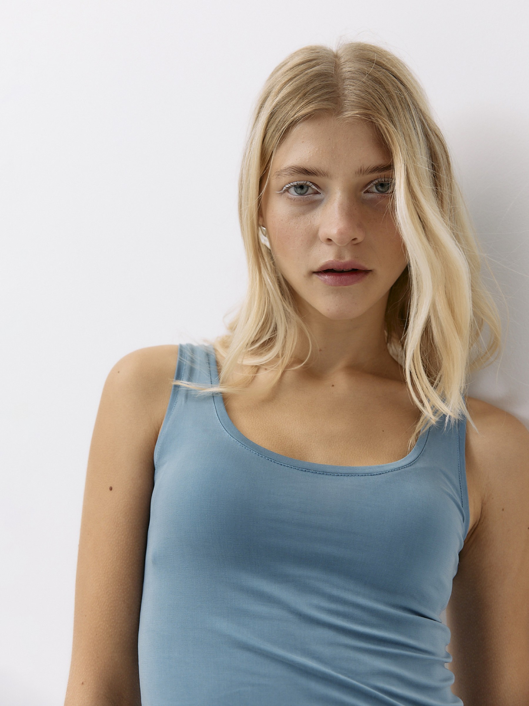 Cupro Tank Top blue heaven Moya Kala