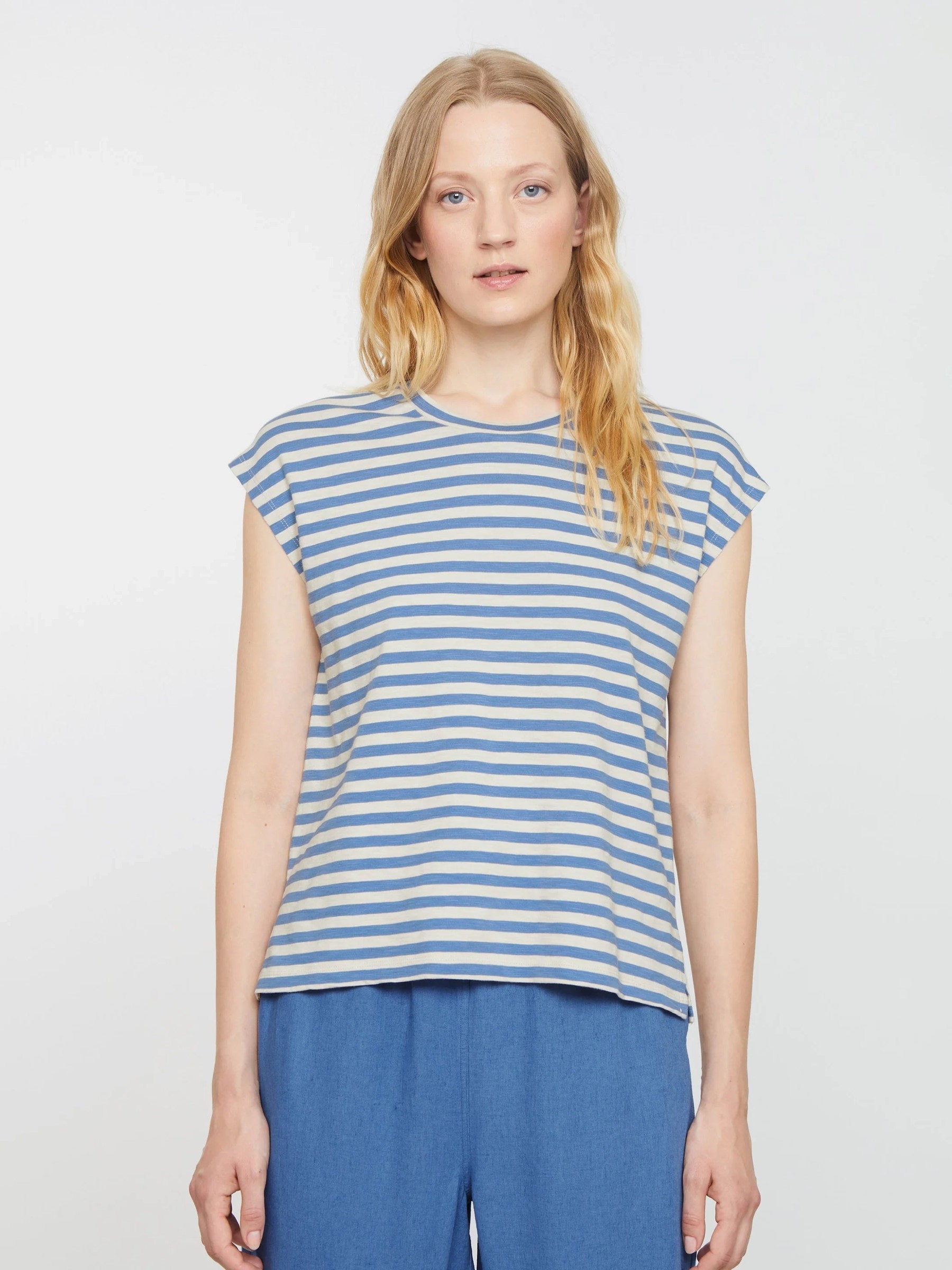 T-Shirt Zinnia Stripes electric blue Recolution