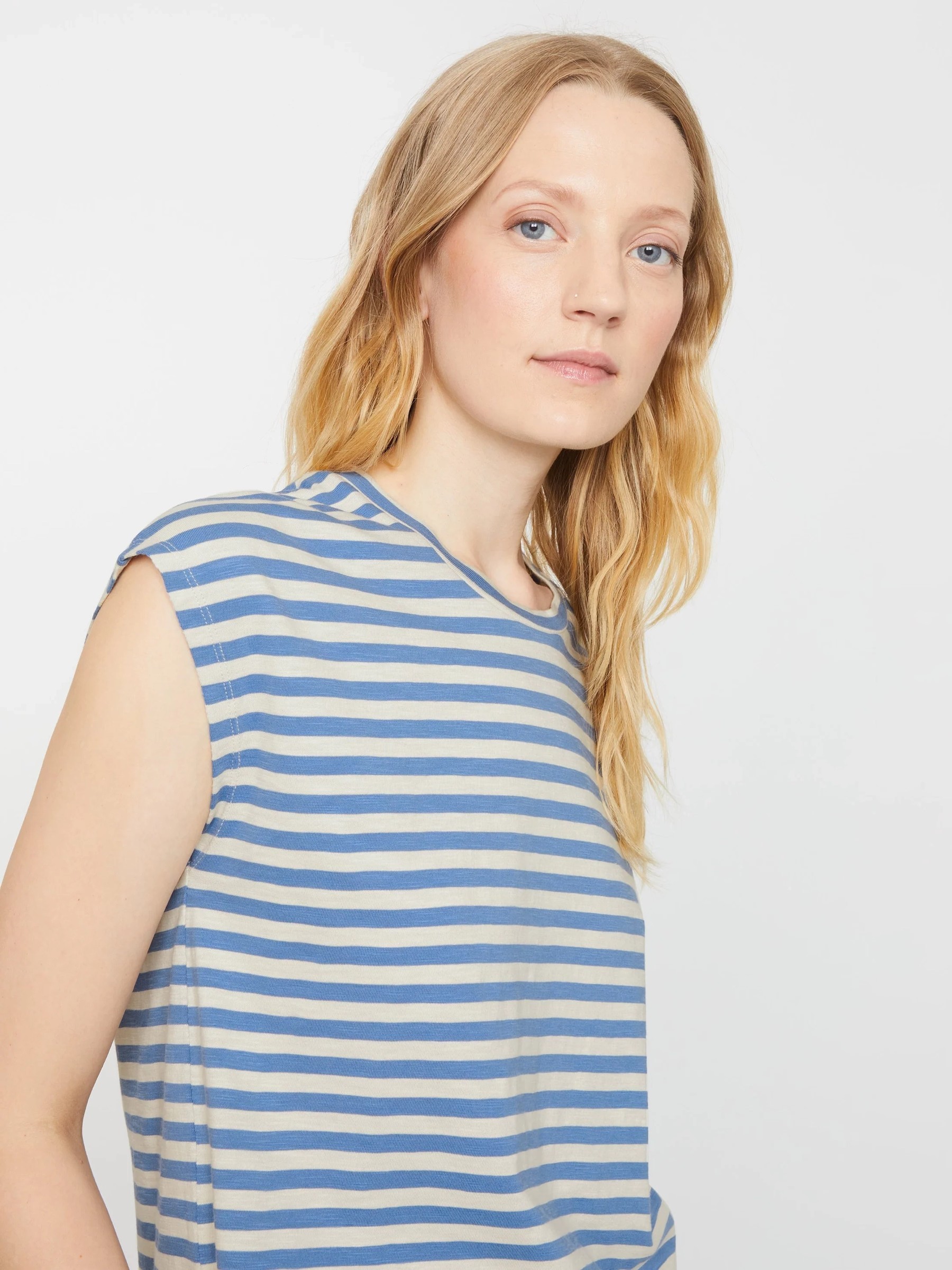 T-Shirt Zinnia Stripes electric blue Recolution